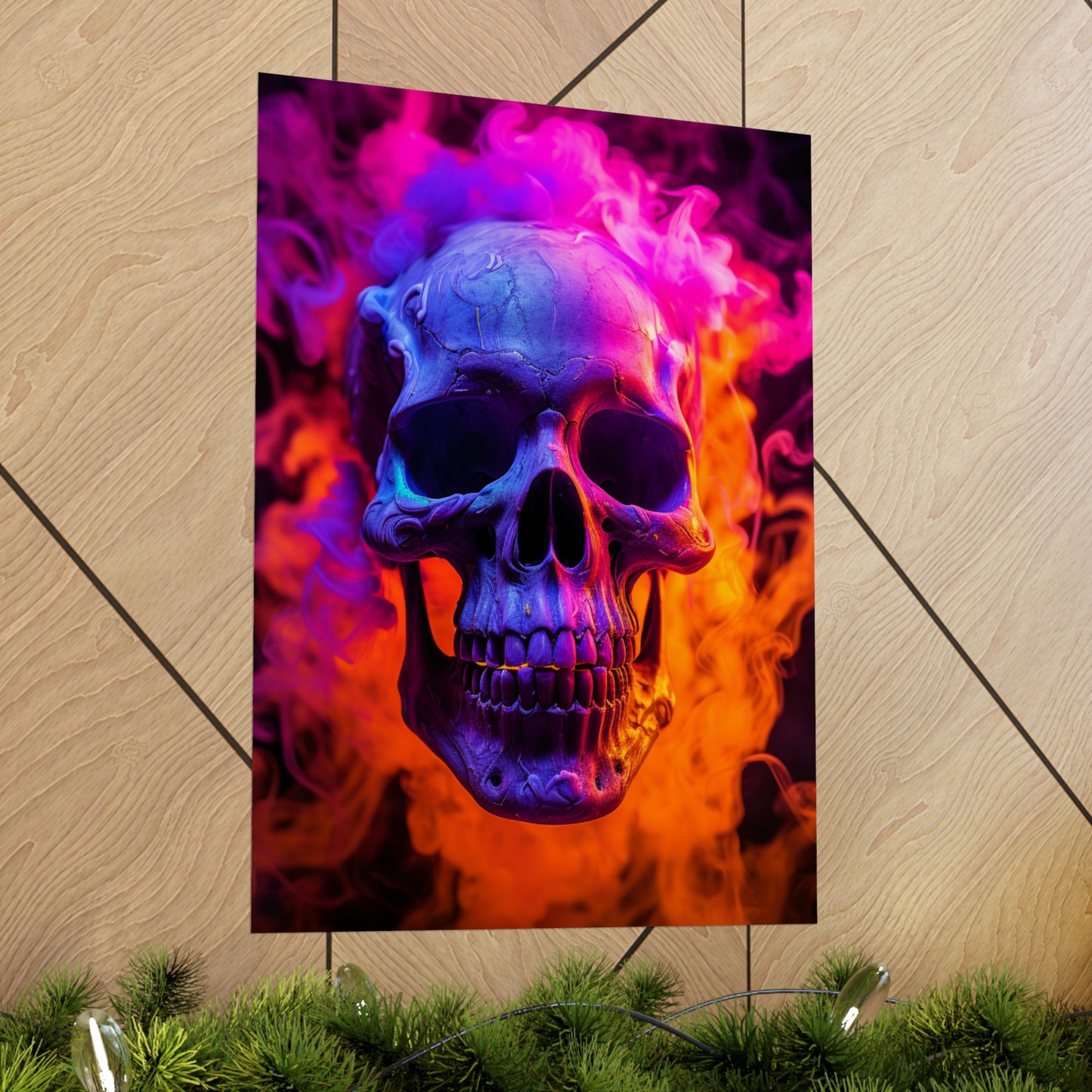 Premium Matte Vertical Posters Macro Skull 4