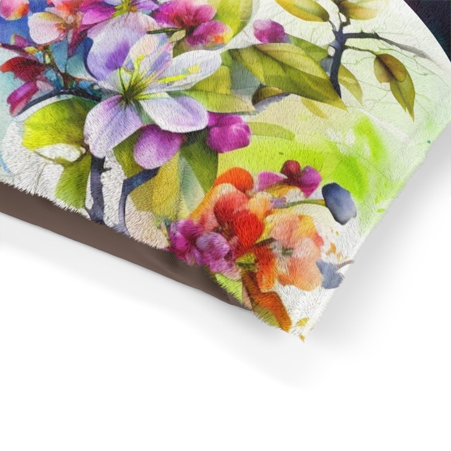 Pet Bed Mother Nature Bright Spring Colors Realistic Watercolor 5