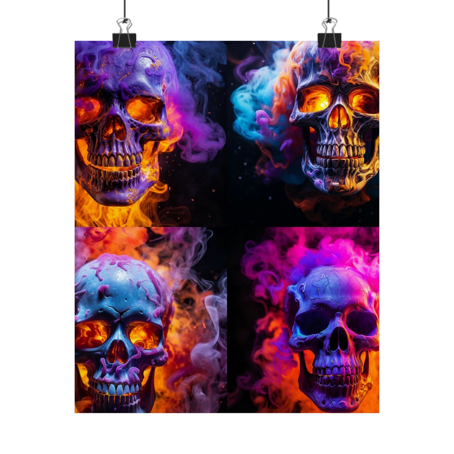 Premium Matte Vertical Posters Macro Skull 5