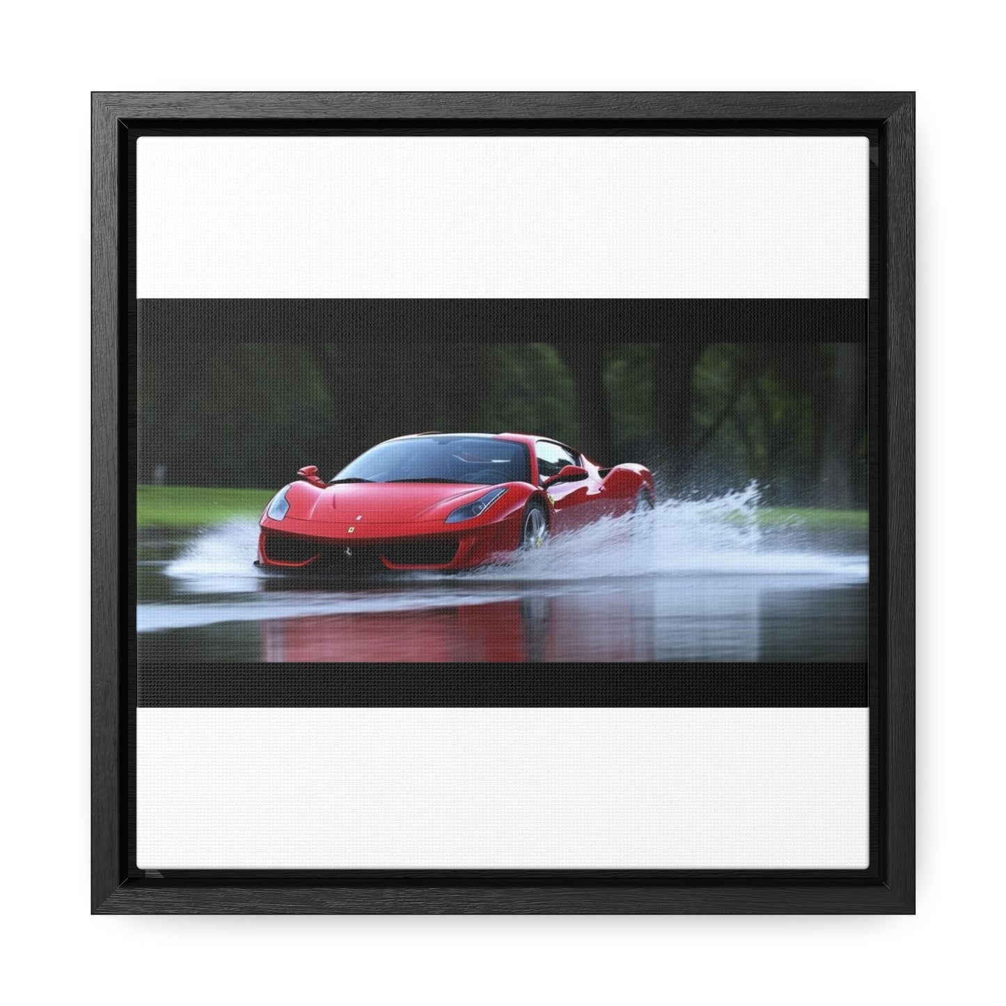 Gallery Canvas Wraps, Square Frame Water Ferrari Splash 2