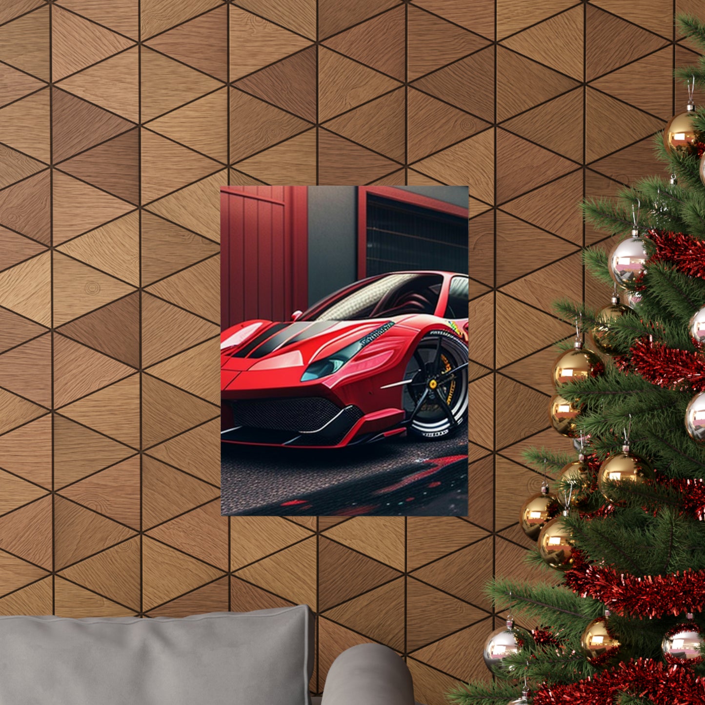 Premium Matte Vertical Posters Ferrari Hyper 1