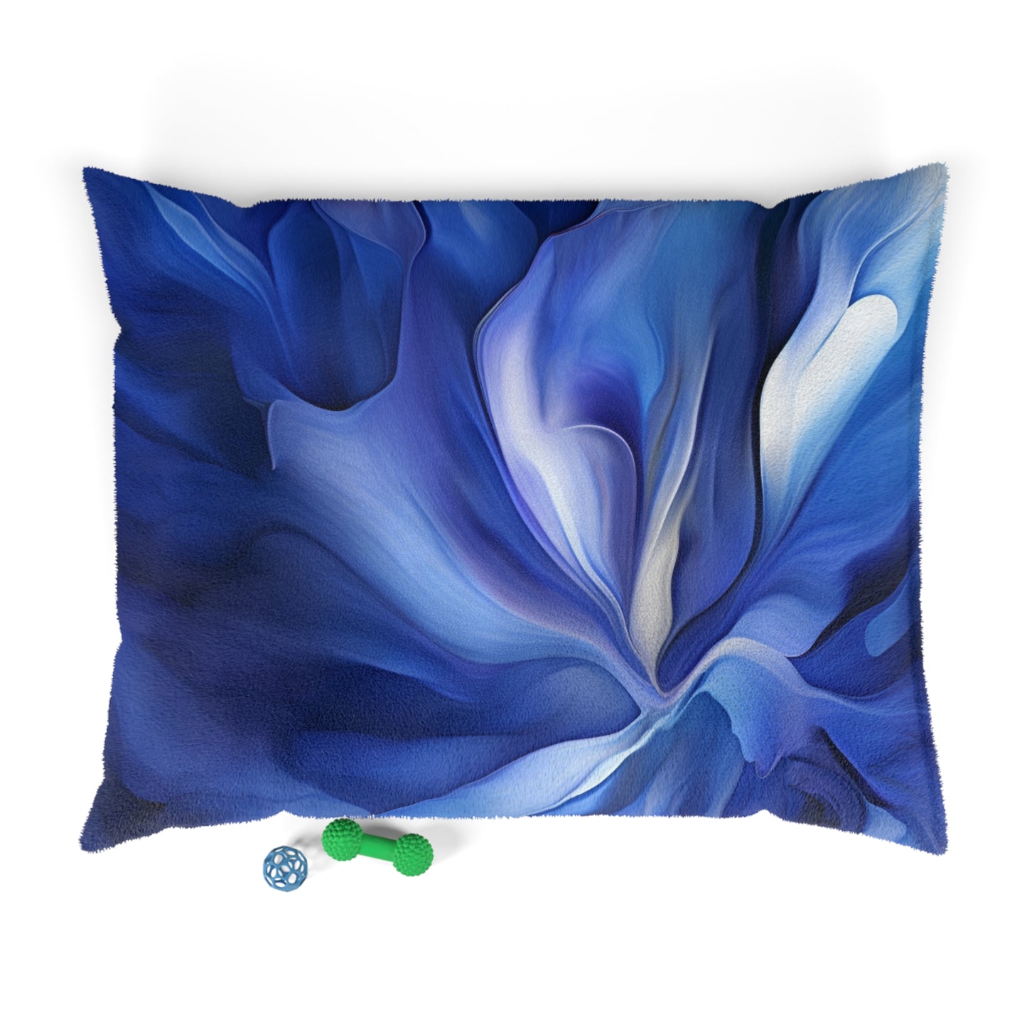 Pet Bed Abstract Blue Tulip 3