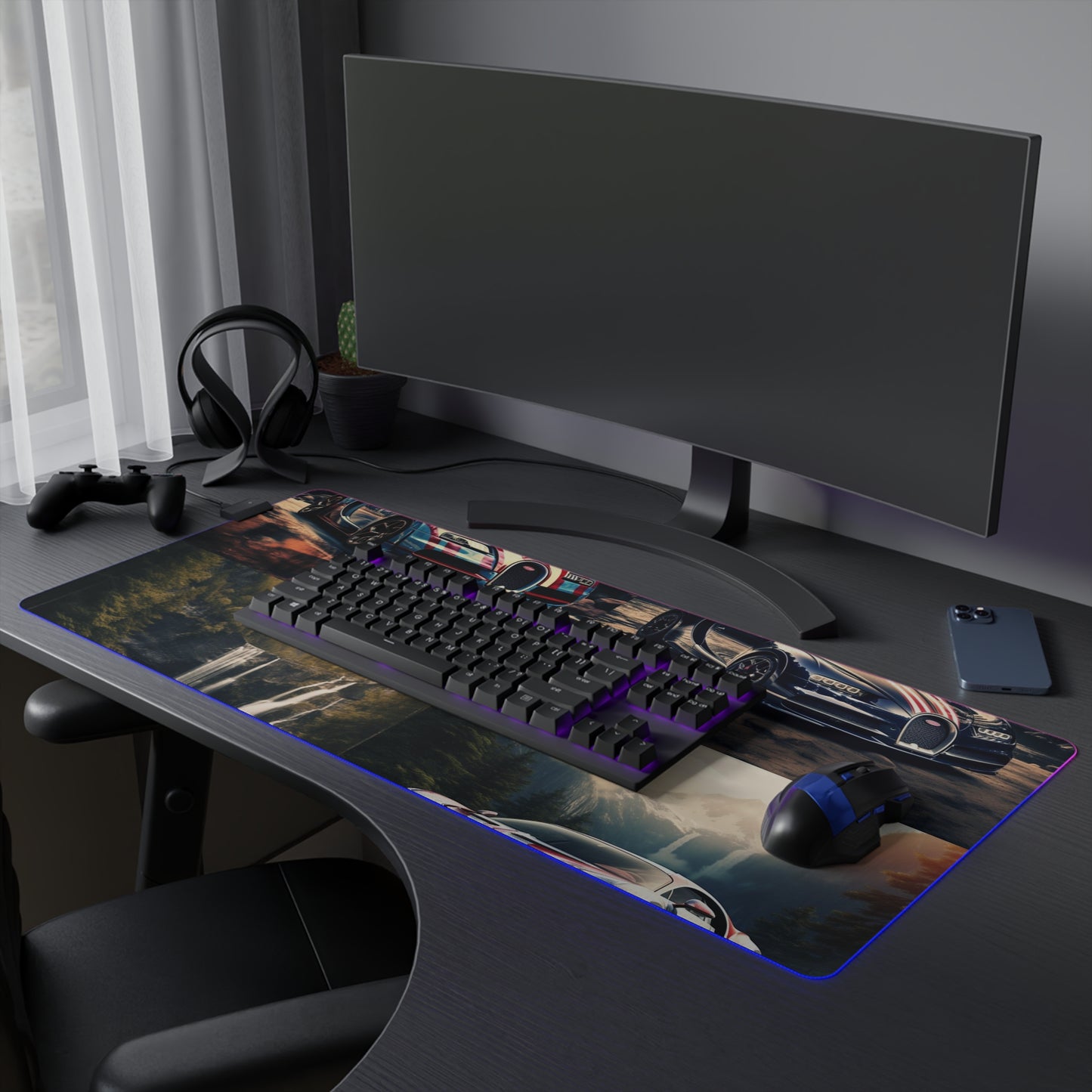 LED Gaming Mouse Pad Bugatti Waterfall 5