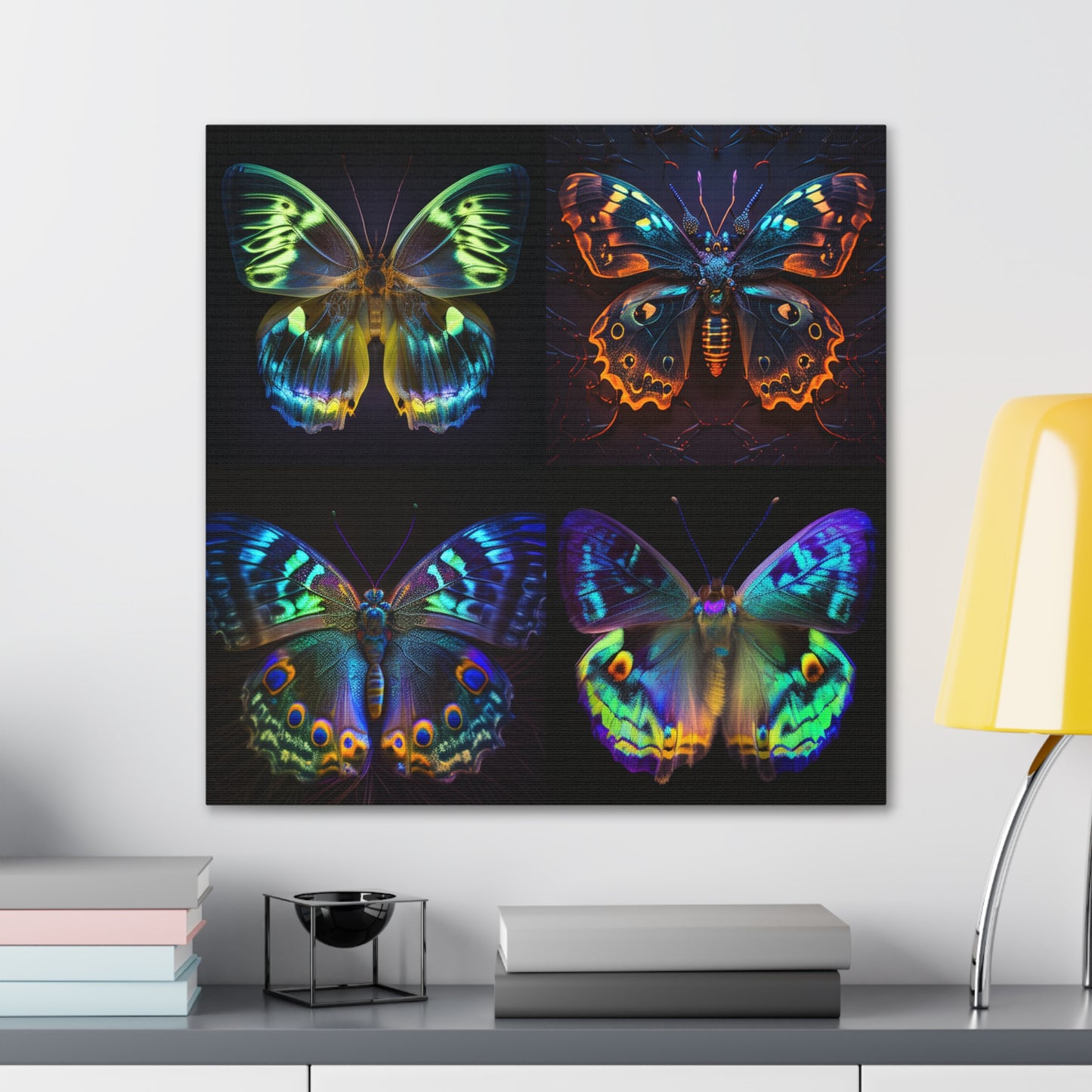 Canvas Gallery Wraps Neon Hue Butterfly 5