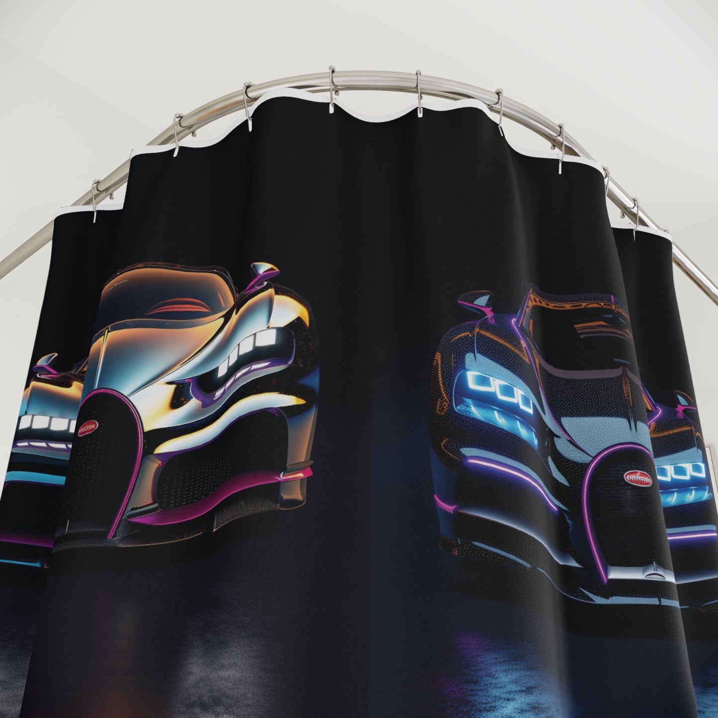 Polyester Shower Curtain Hyper Bugatti Chiron 5