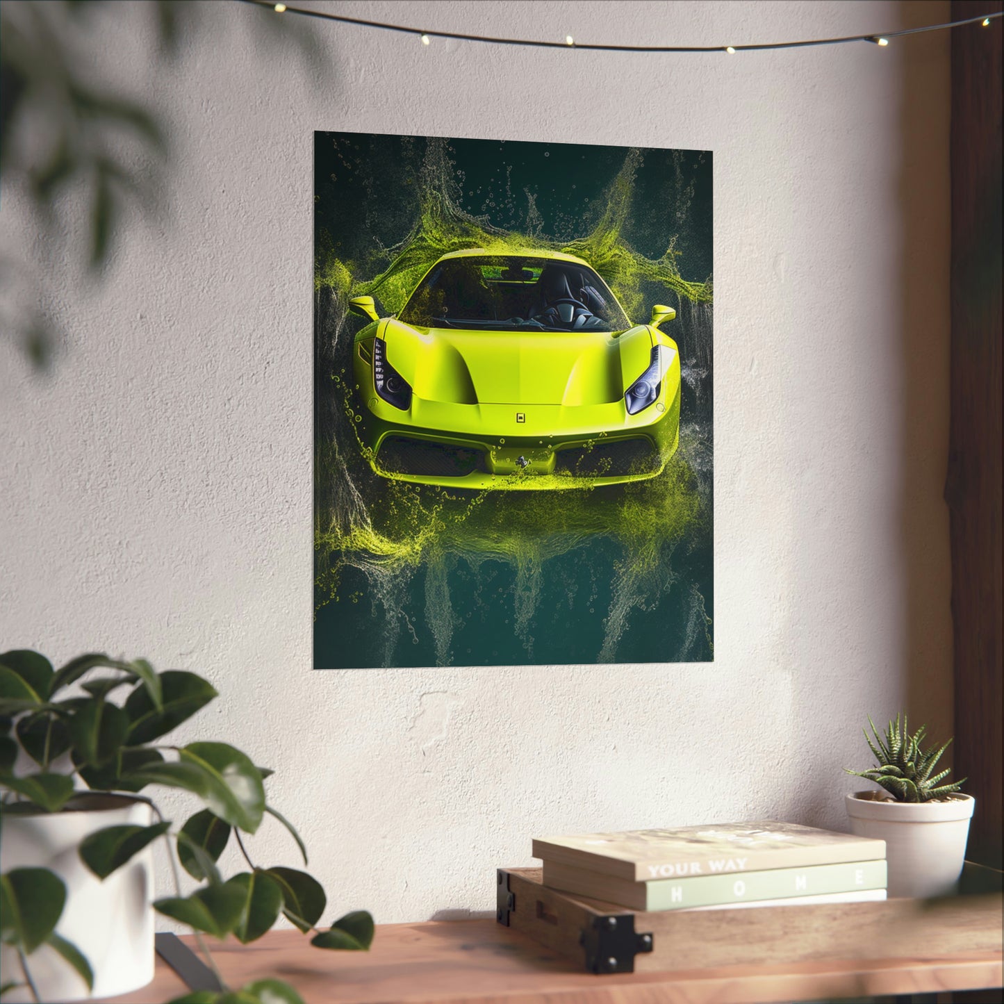 Premium Matte Vertical Posters Farrari Water 4