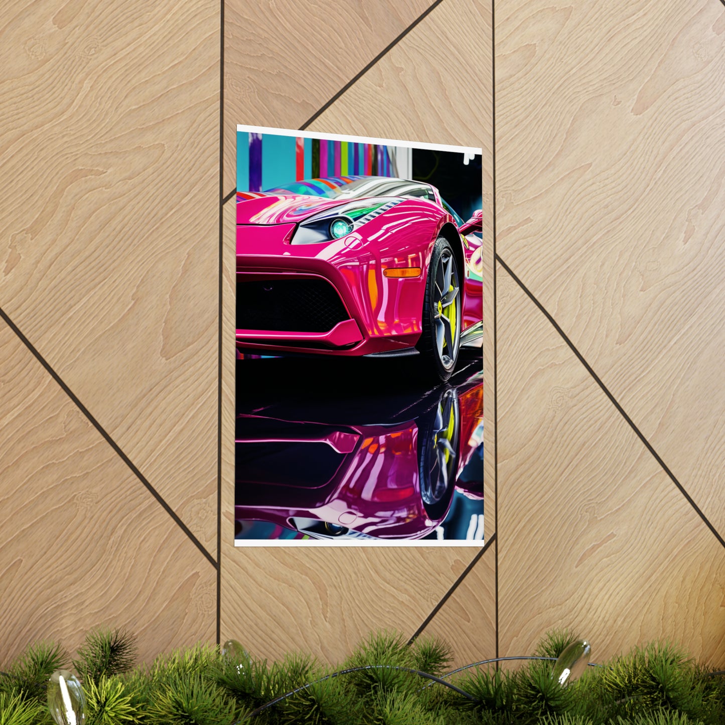 Premium Matte Vertical Posters Ferrari Flair Macro 2