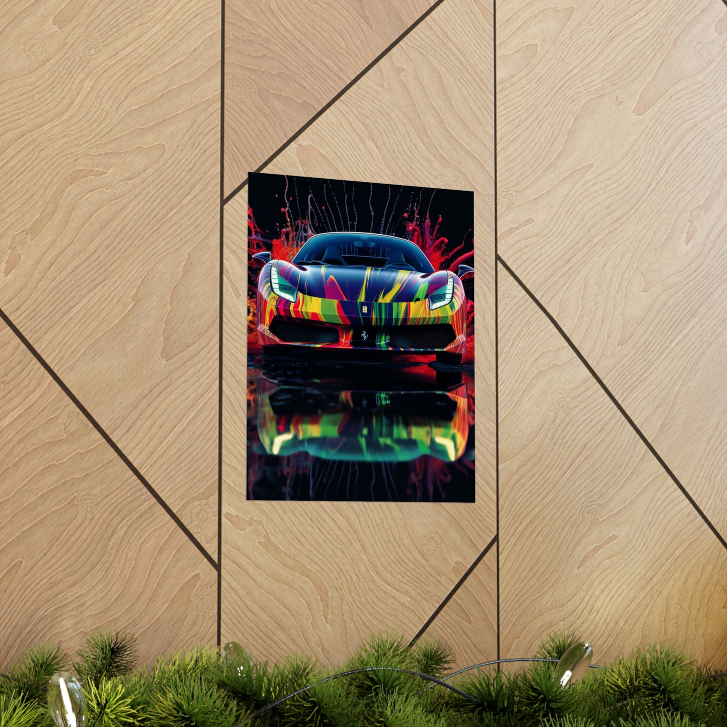 Premium Matte Vertical Posters Ferrari Fusion Water 1