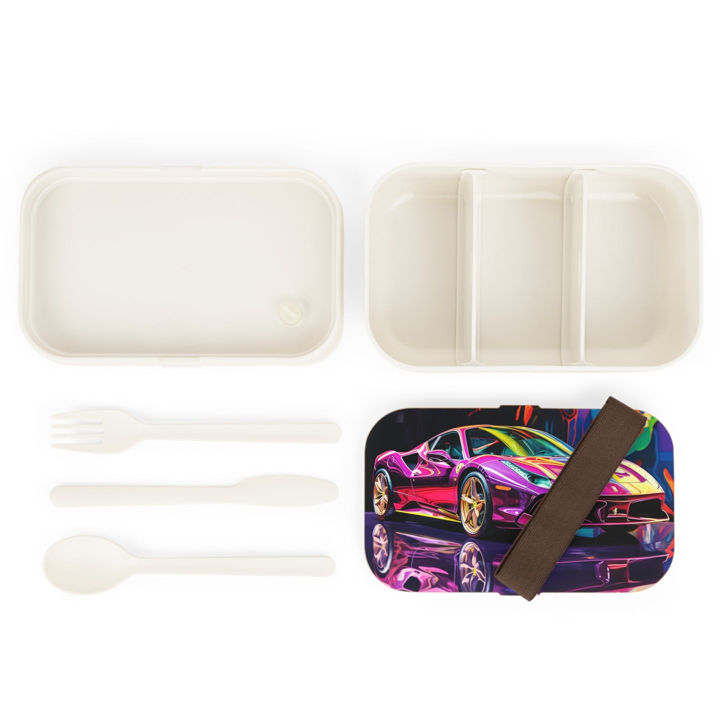 Bento Lunch Box Pink Macro Ferrari 2