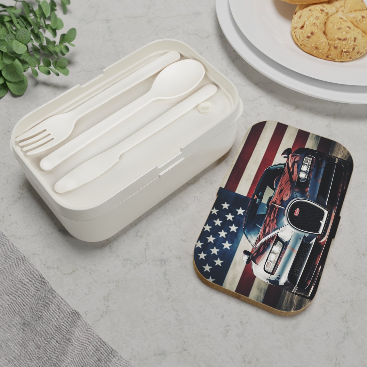 Bento Lunch Box Bugatti Flag 3
