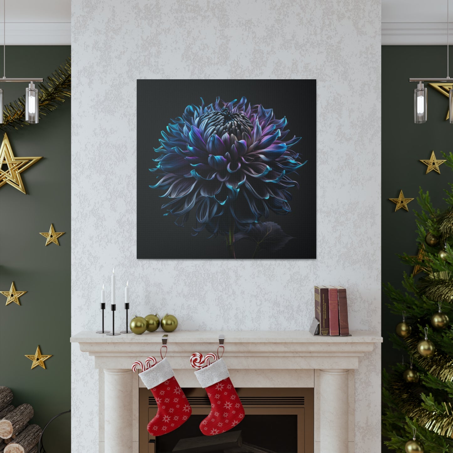 Canvas Gallery Wraps Dahlia Purple 3