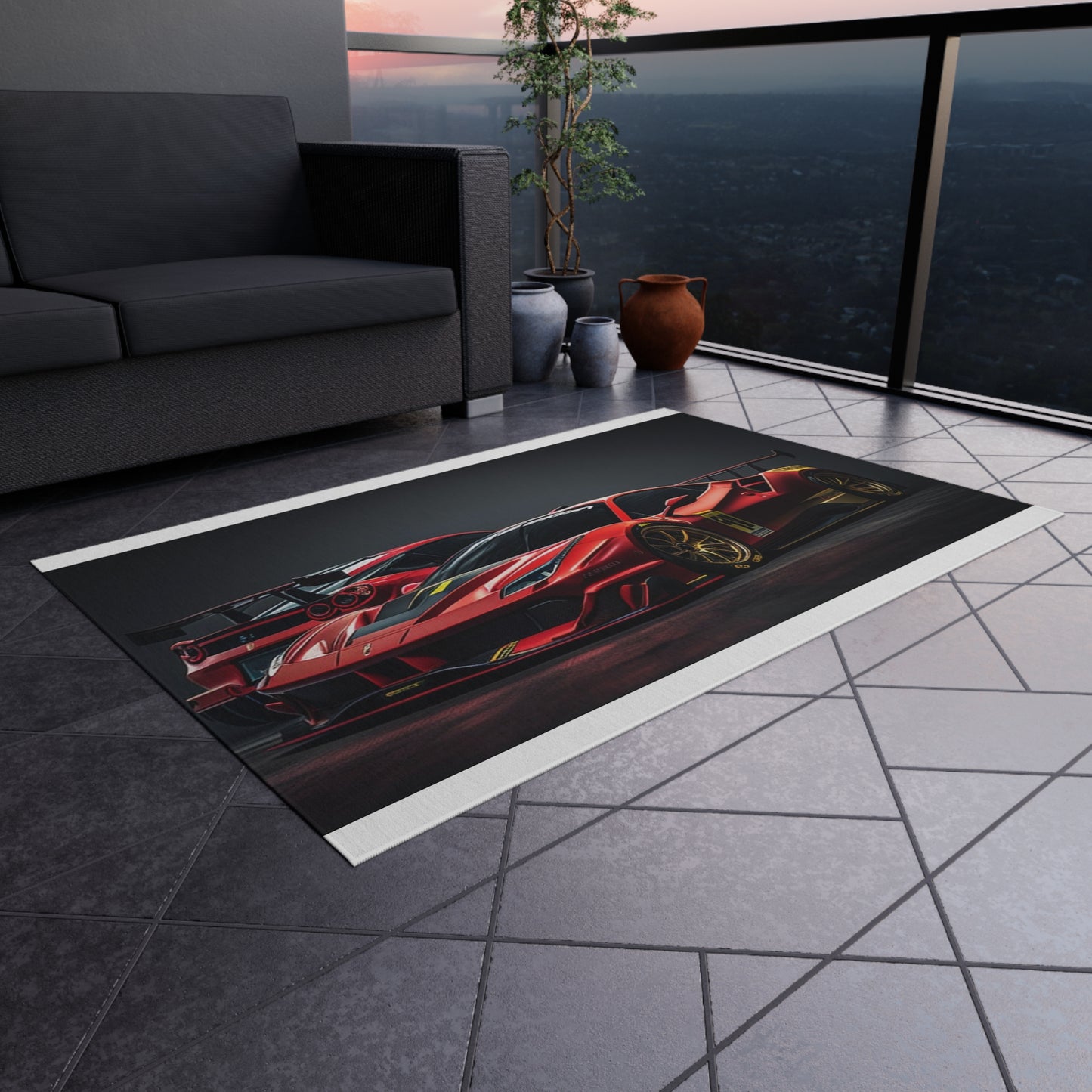 Outdoor Rug  Ferrari Red 3