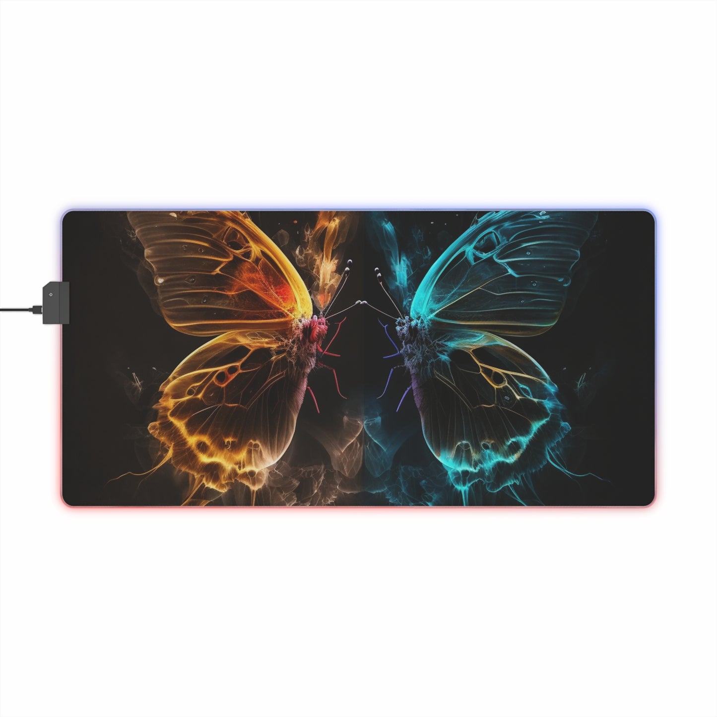 LED Gaming Mouse Pad Kiss Neon Butterfly 7