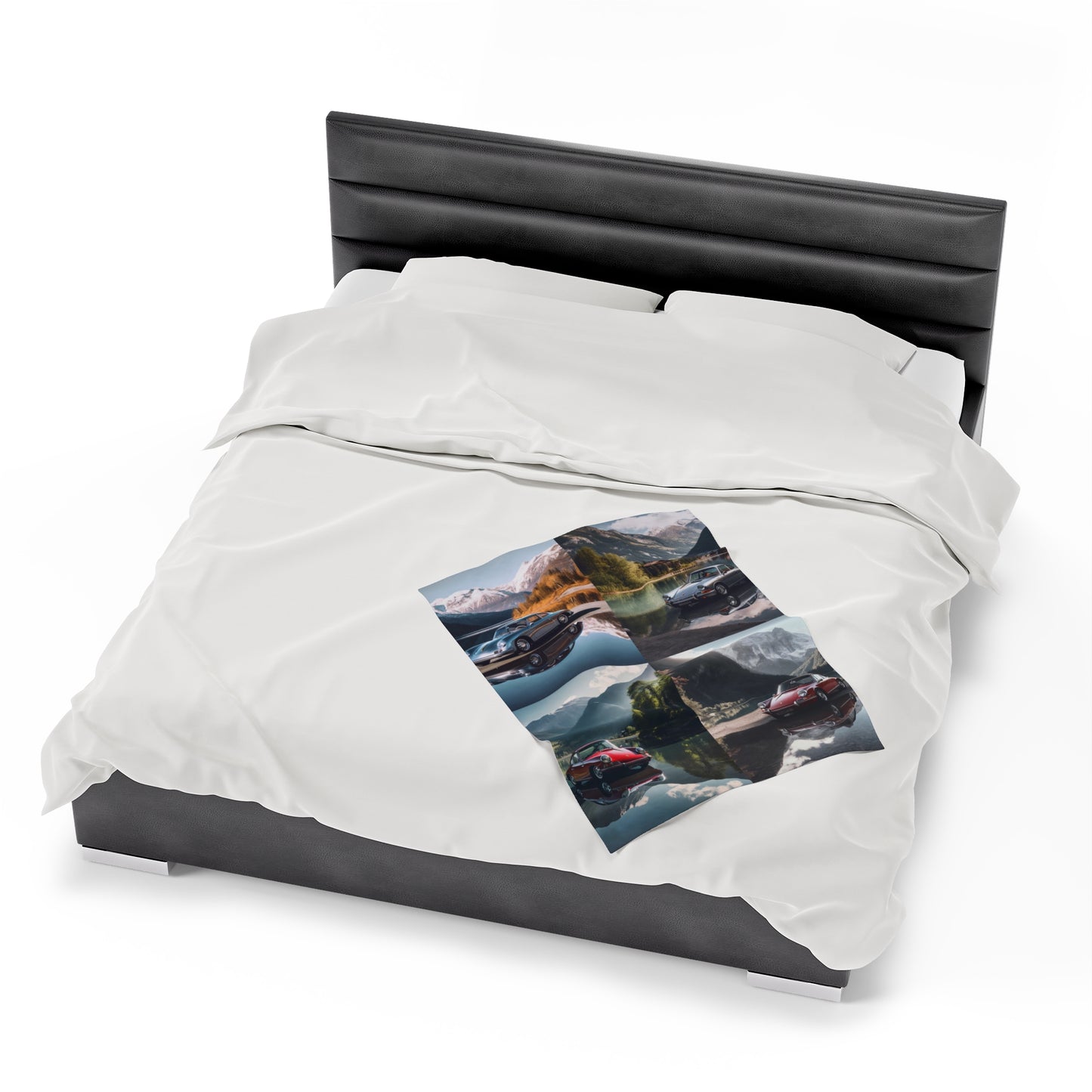 Velveteen Plush Blanket Porsche Lake 5