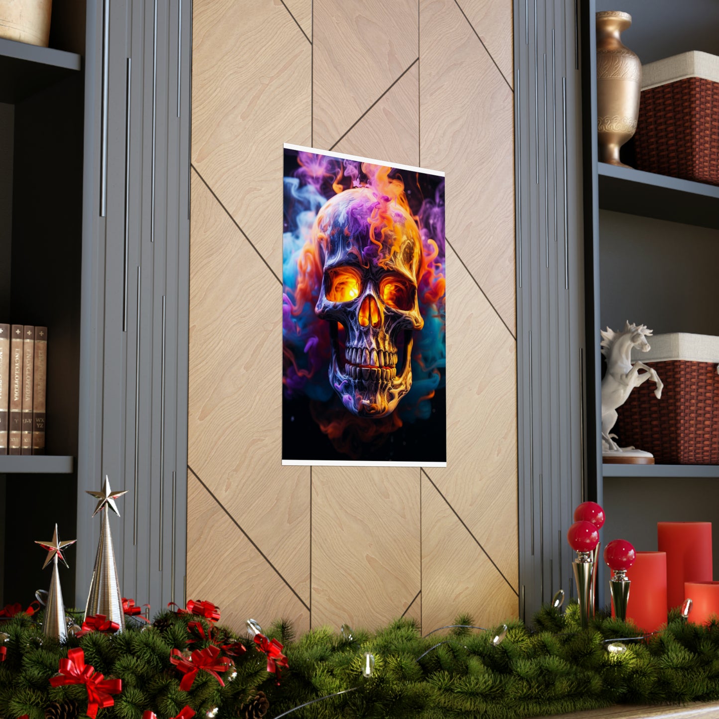 Premium Matte Vertical Posters Macro Skull 2