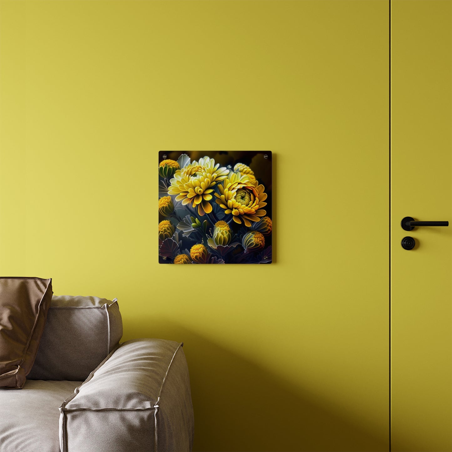 Acrylic Wall Art Panels Yellow Hermosas Flores Amarillas 4