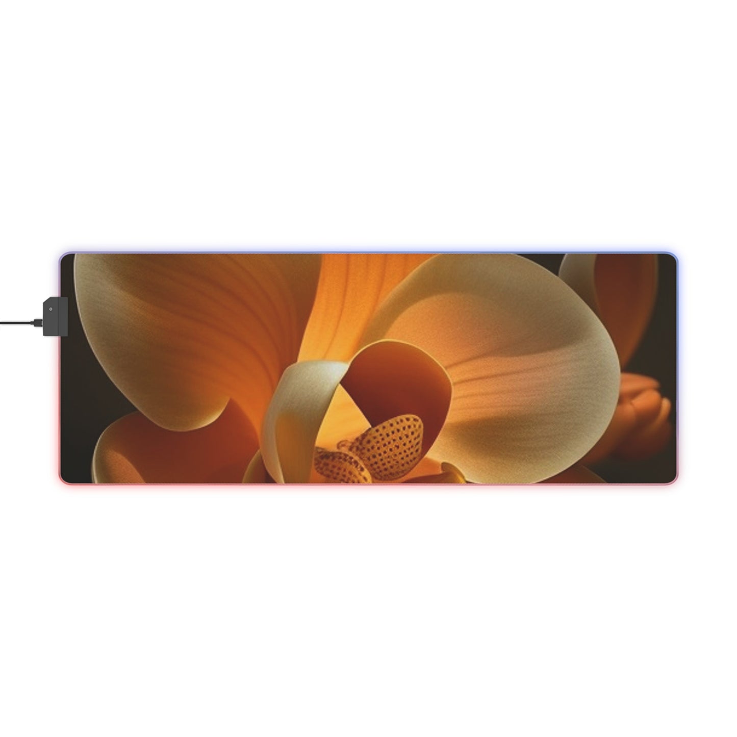 LED Gaming Mouse Pad Orange Orchid 4