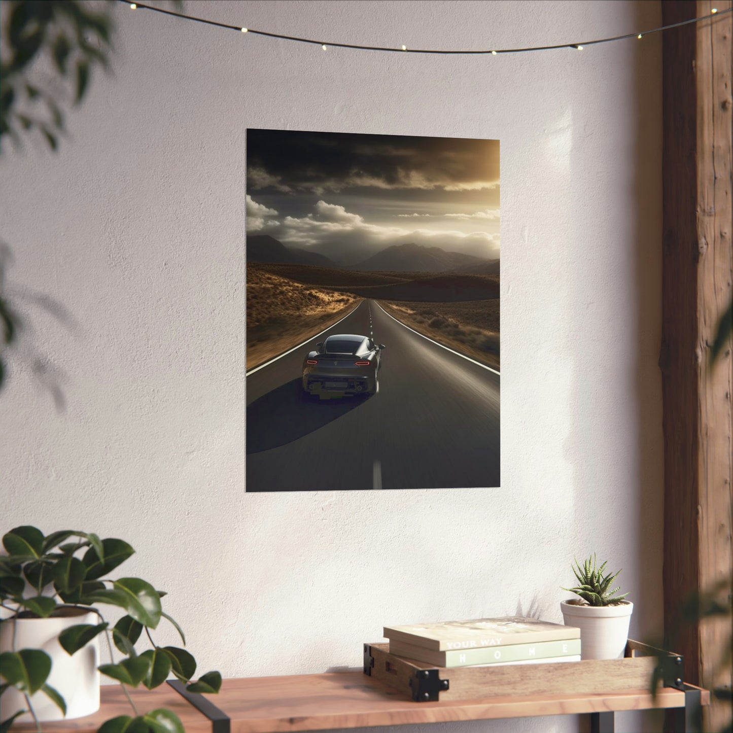 Premium Matte Vertical Posters Ferrari Road 3