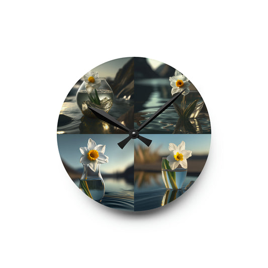 Acrylic Wall Clock Daffodil 5