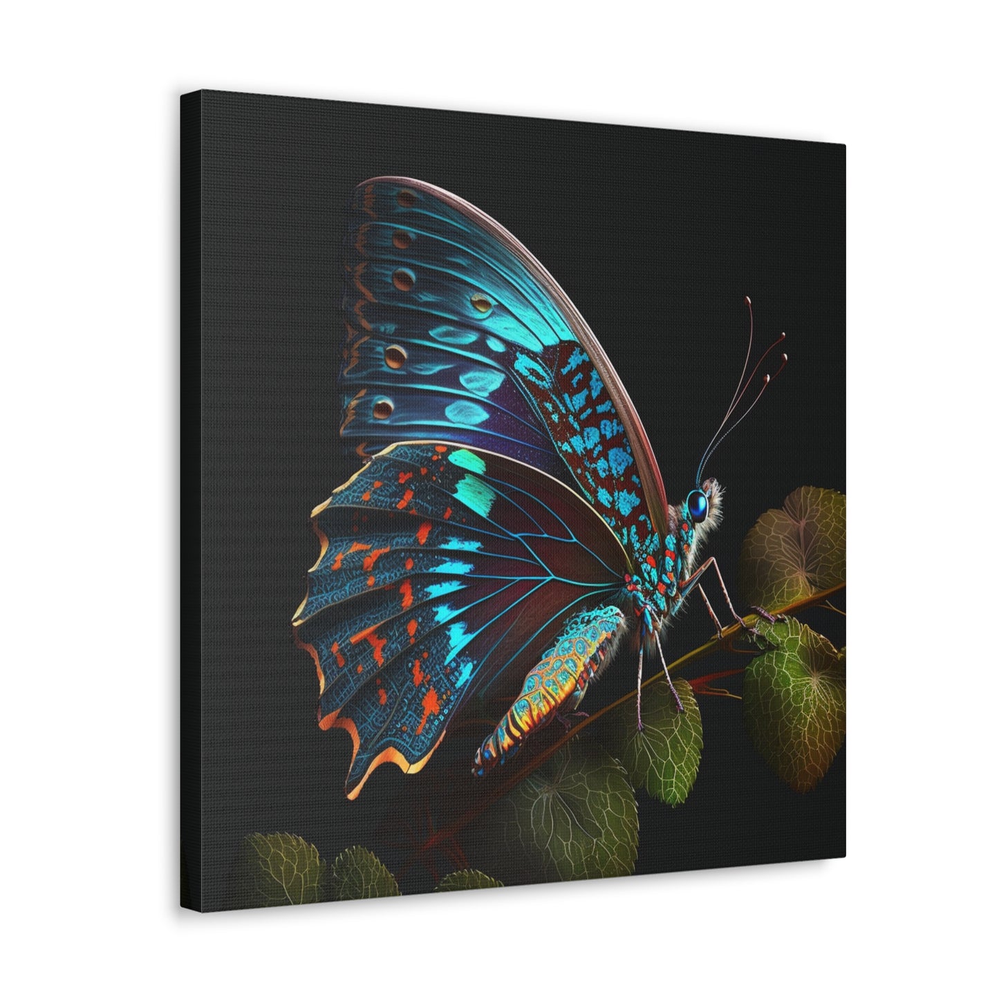 Canvas Gallery Wraps Hue Neon Butterfly 2