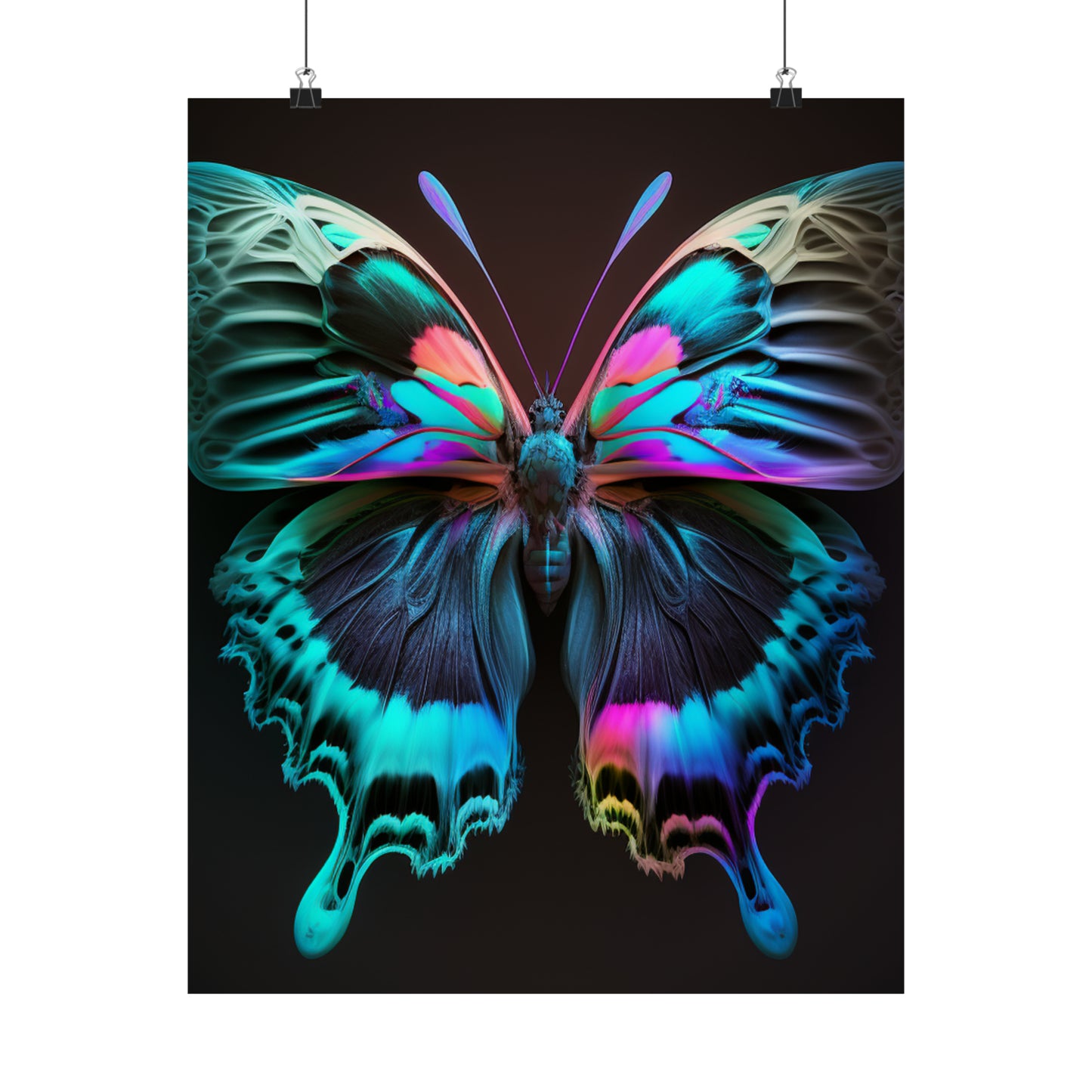 Premium Matte Vertical Posters Raw Florescent Glow 1