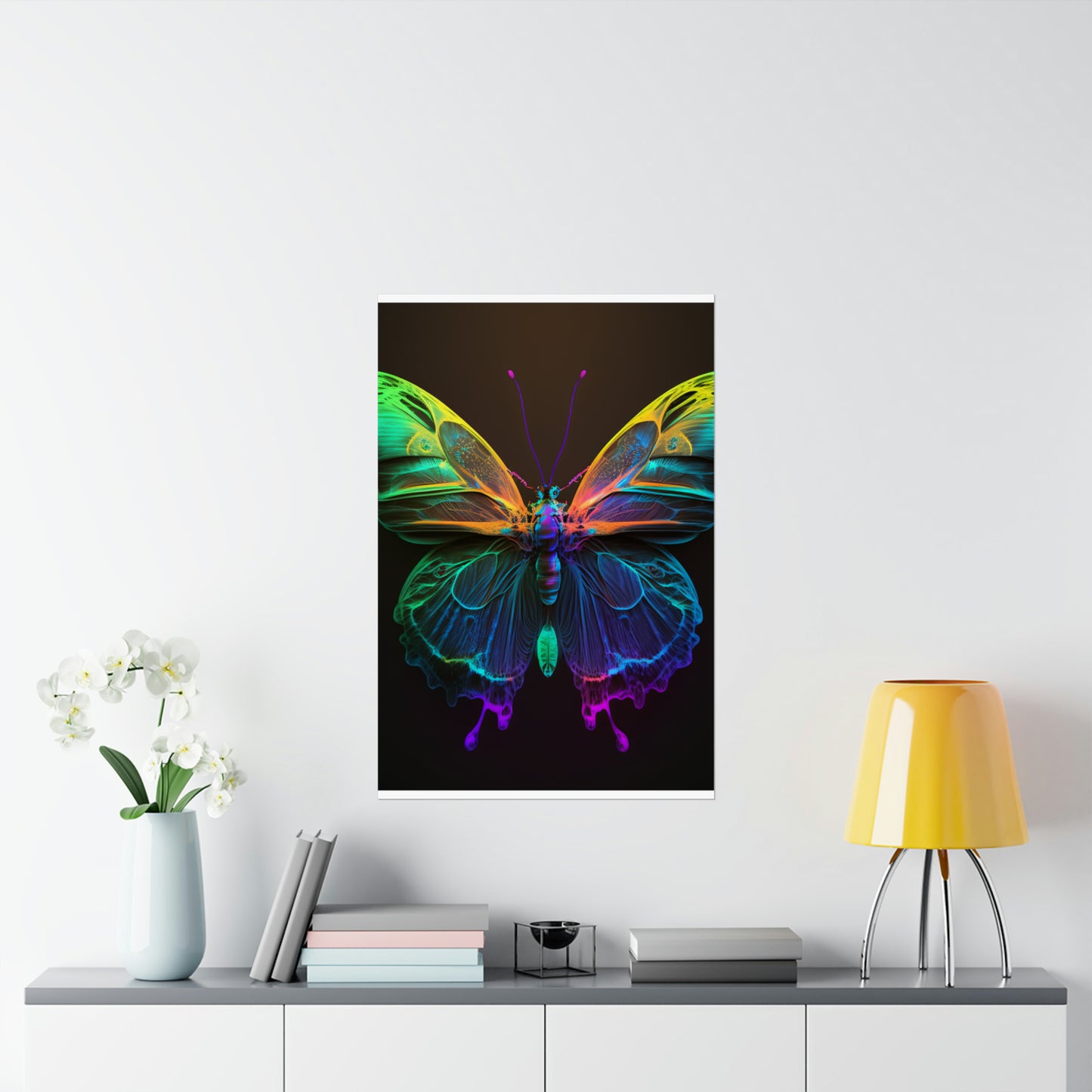 Premium Matte Vertical Posters Raw Hyper Color Butterfly 3