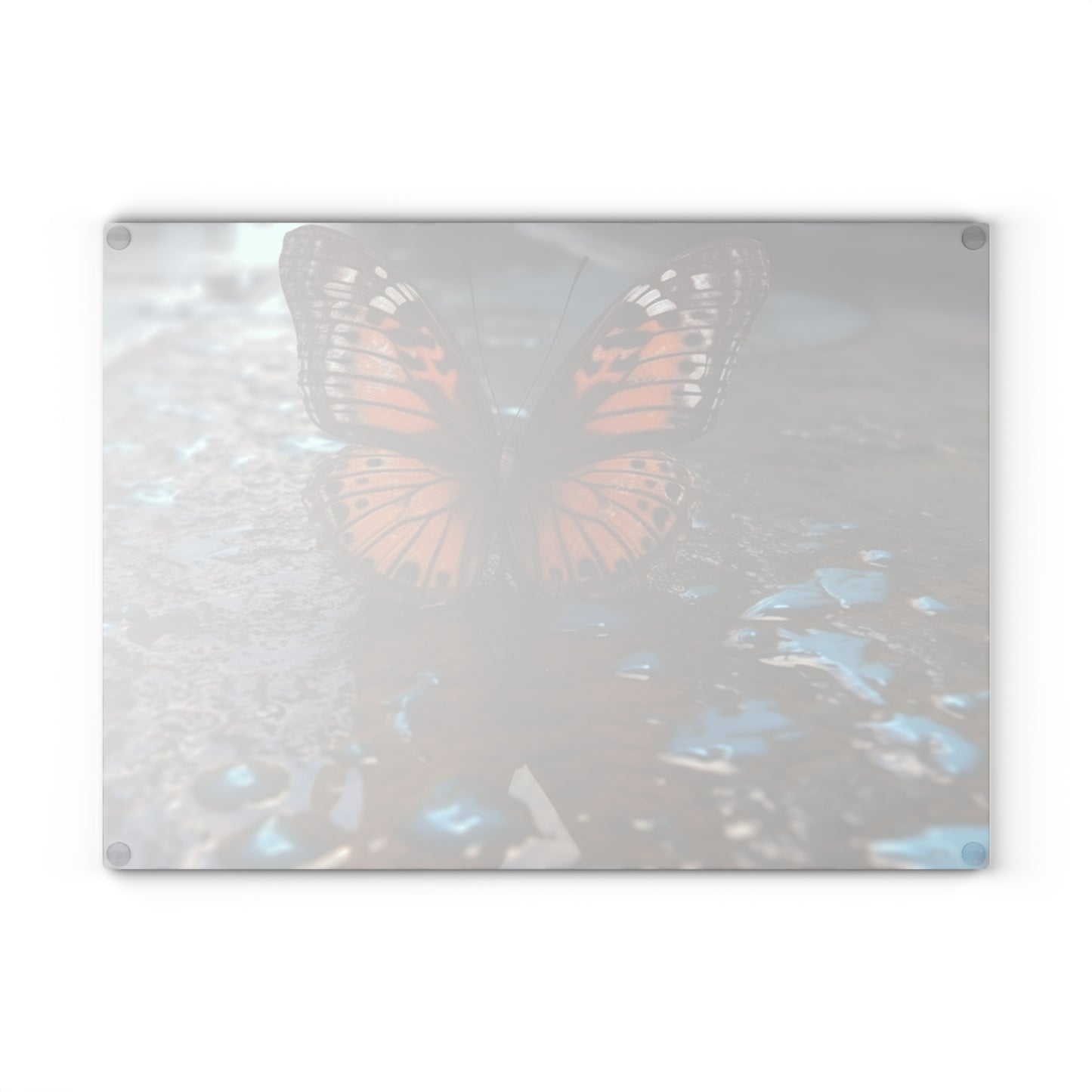 Glass Cutting Board Water Butterfly Street 2