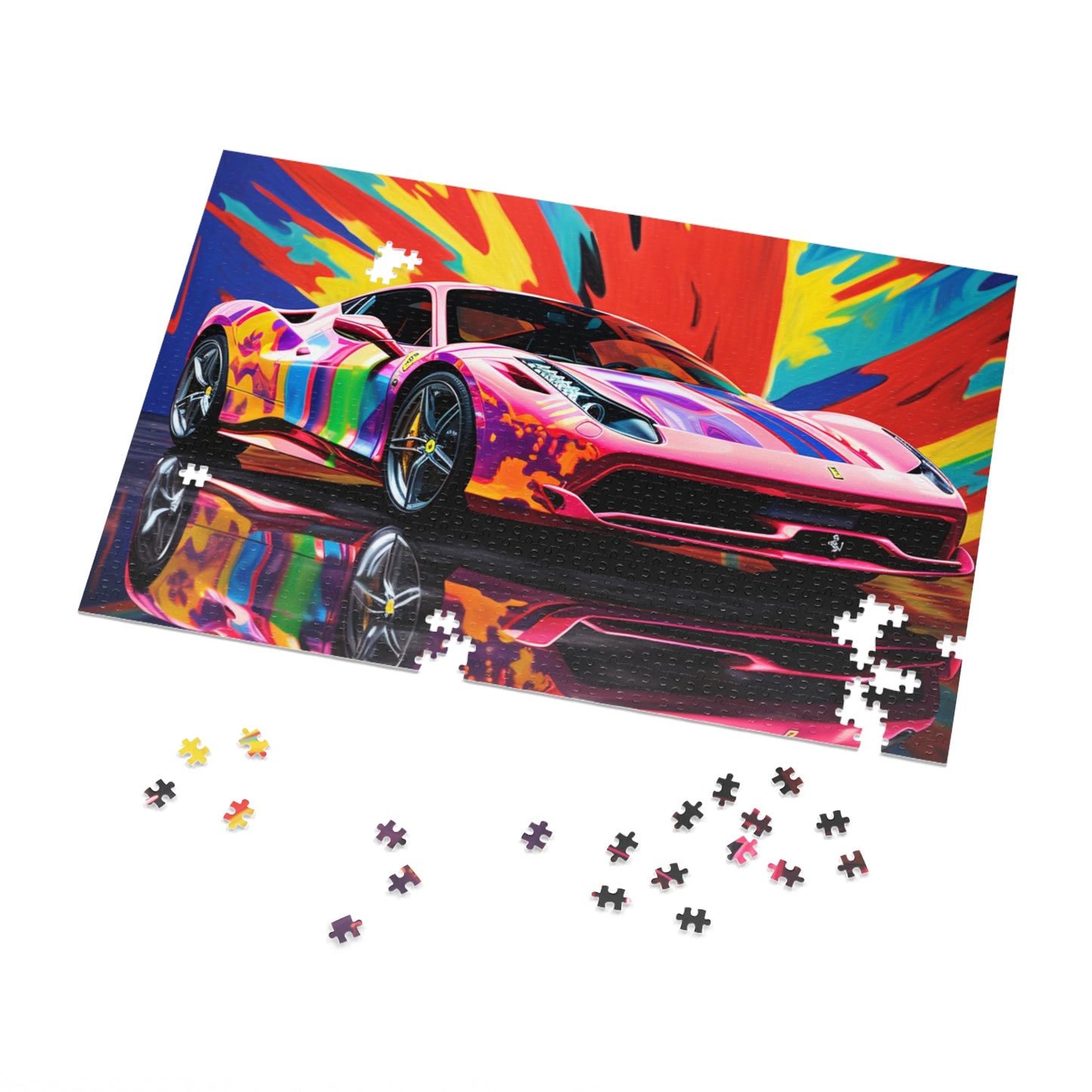 Jigsaw Puzzle (30, 110, 252, 500,1000-Piece) Hyper Colorfull Ferrari 3