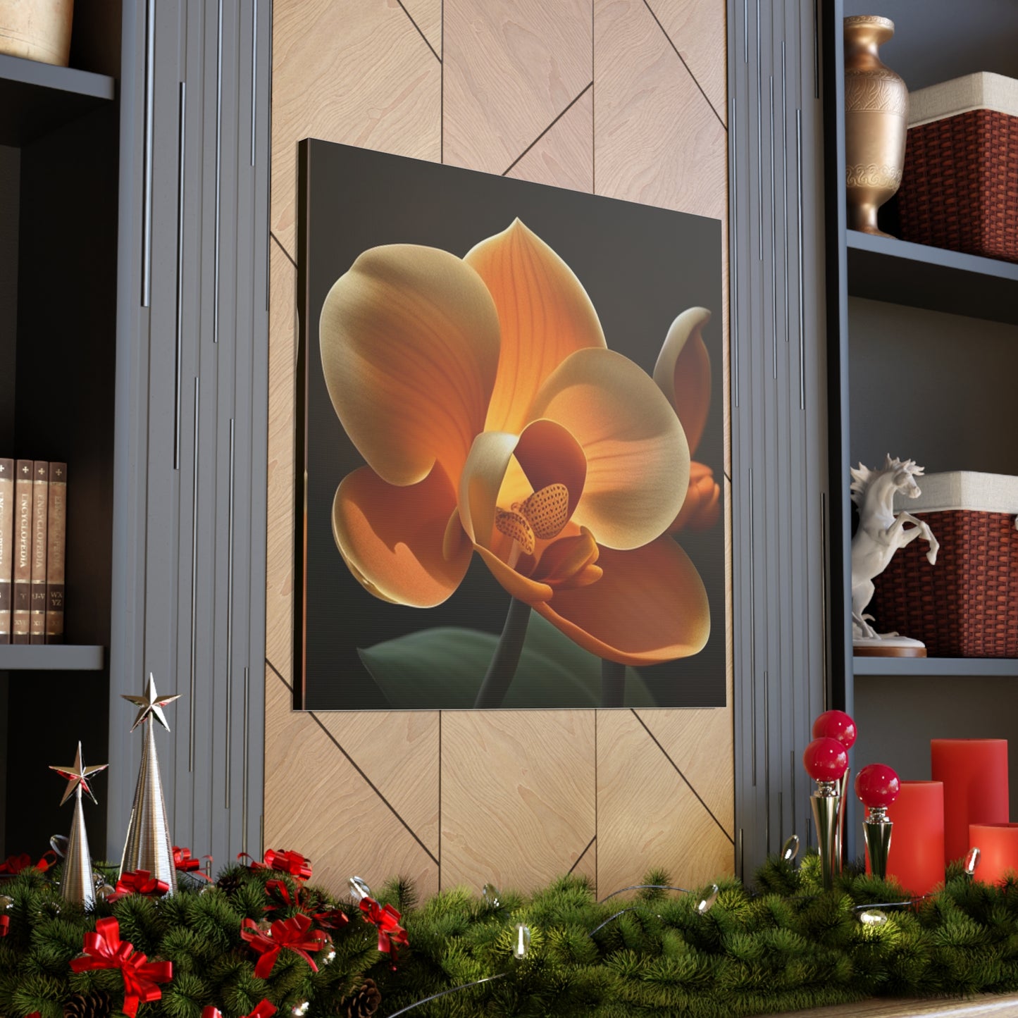 Canvas Gallery Wraps Orange Orchid 4