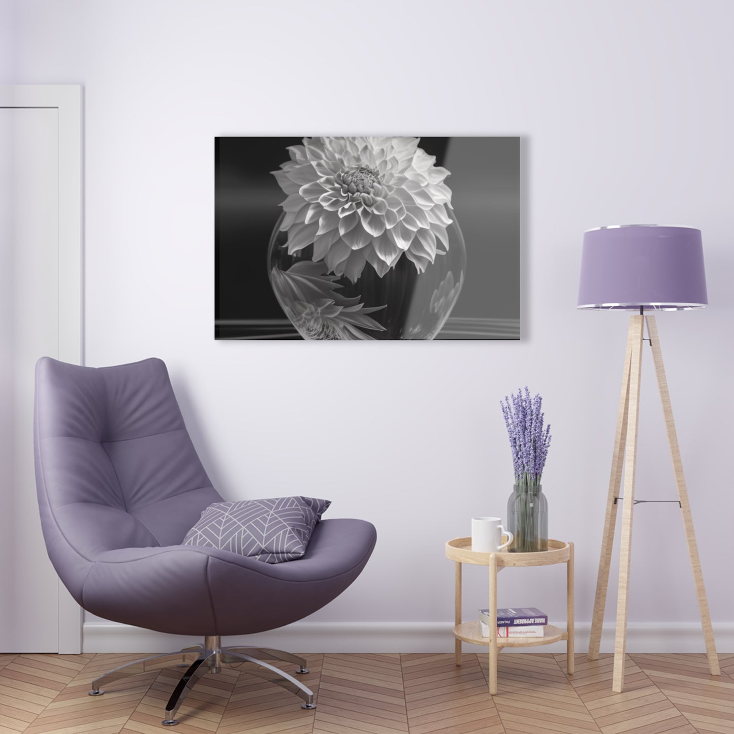 Acrylic Prints White Dahlia 1