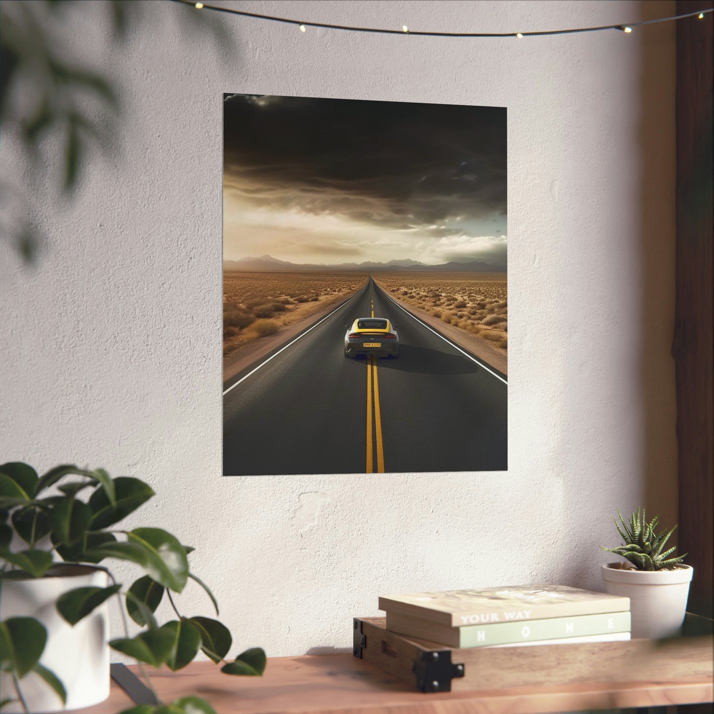 Premium Matte Vertical Posters Ferrari Road 2