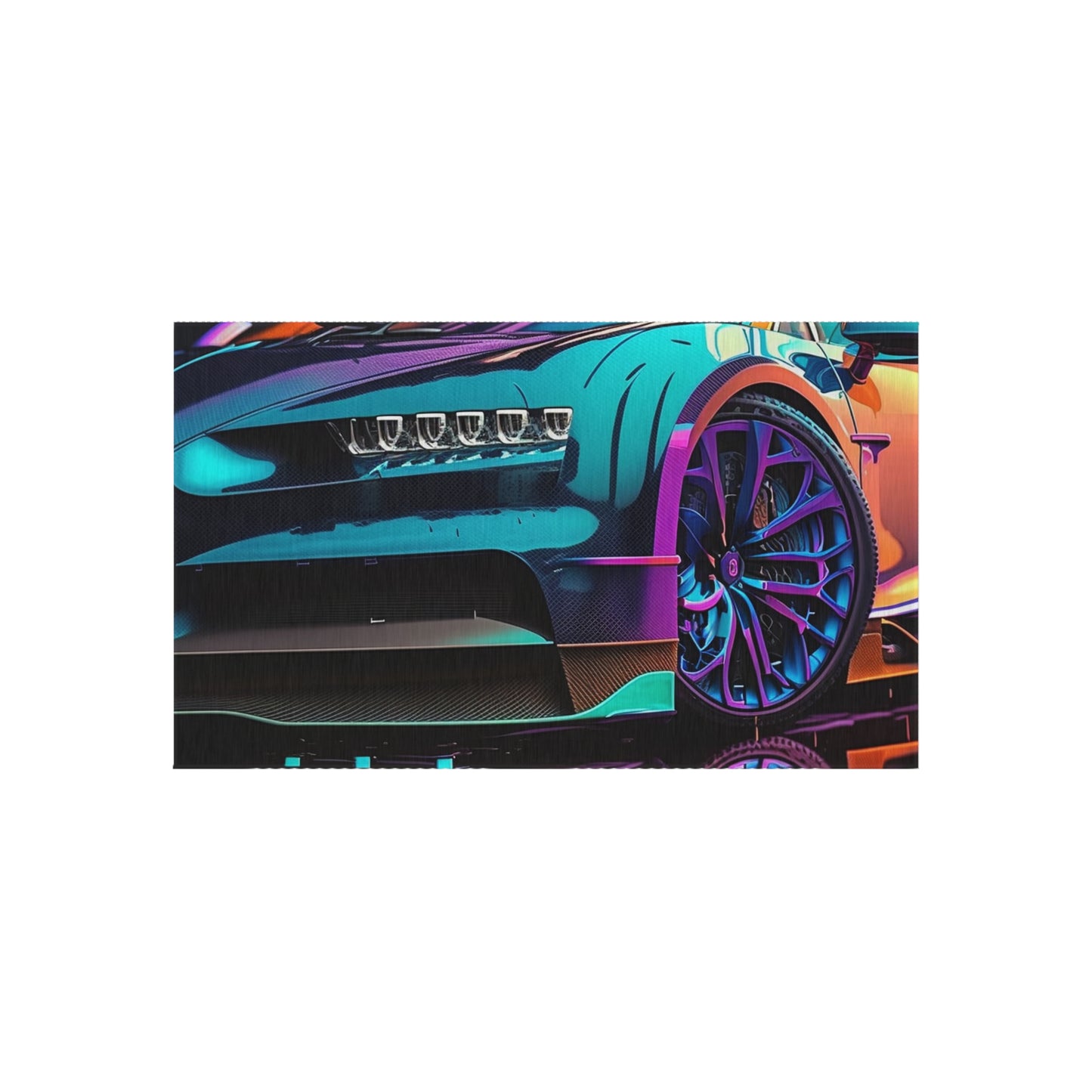 Outdoor Rug  Bugatti Neon Chiron 1