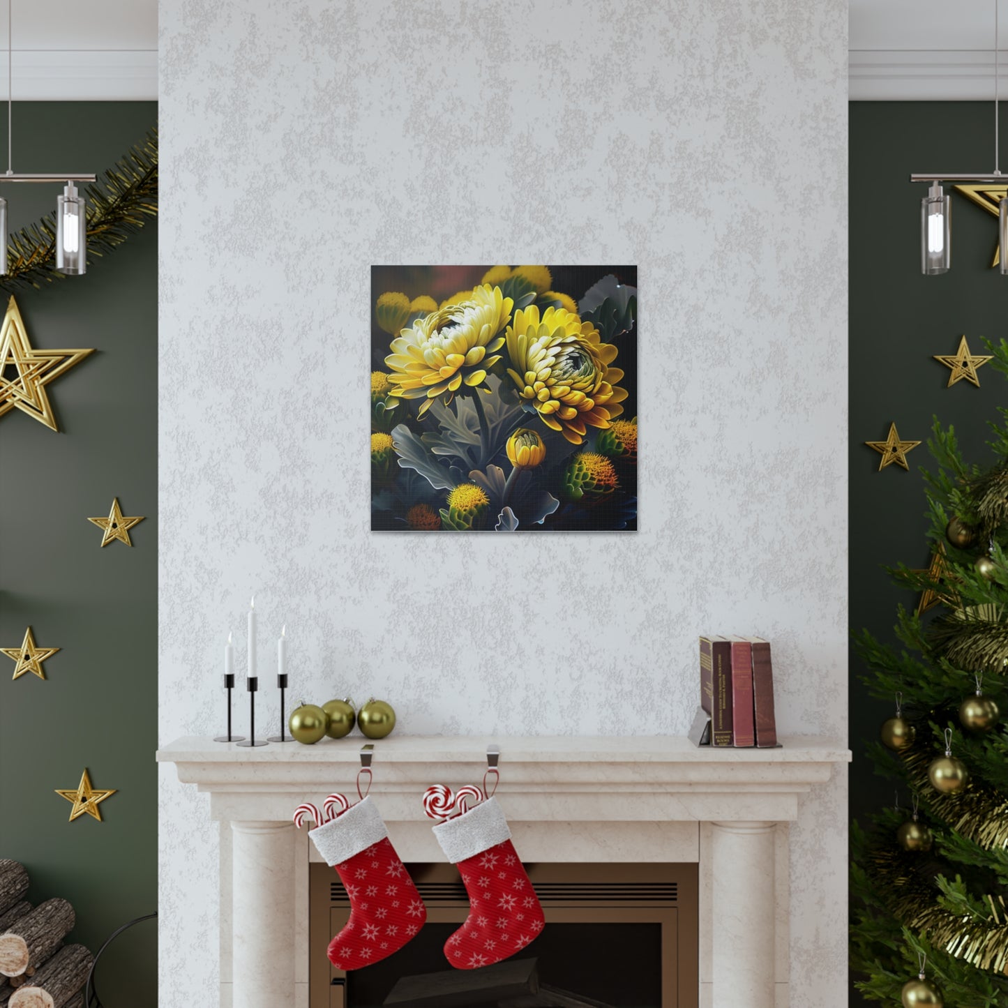 Canvas Gallery Wraps Yellow Hermosas Flores Amarillas 2