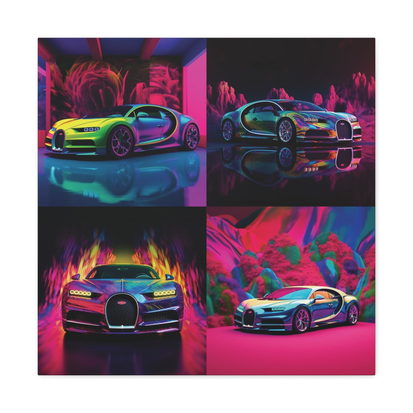 Canvas Gallery Wraps Florescent Bugatti Flair 5