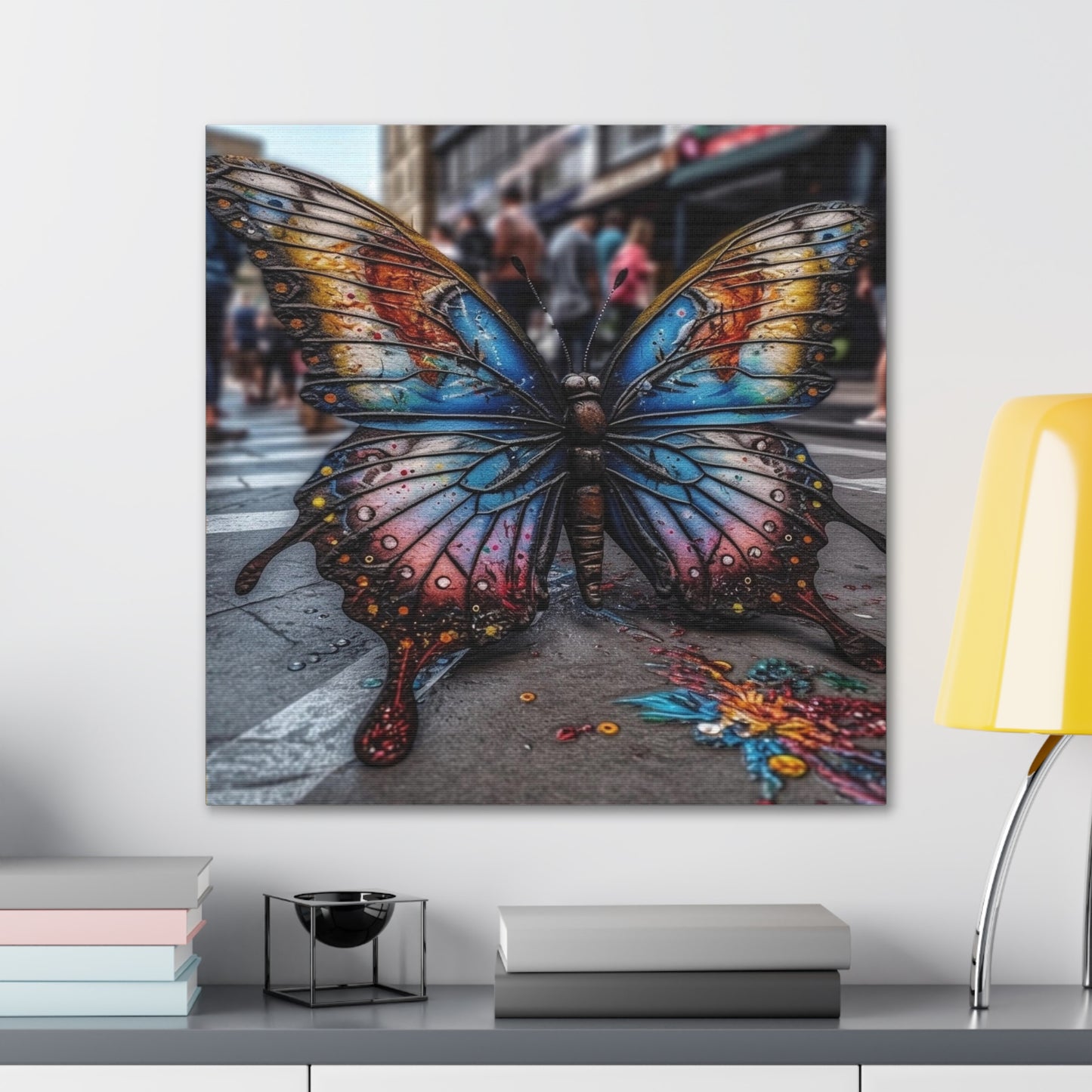 Canvas Gallery Wraps Liquid Street Butterfly 4