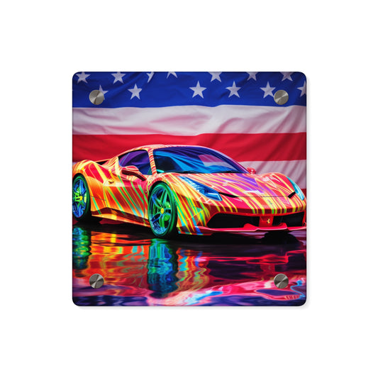 Acrylic Wall Art Panels Hyper Colorfull Ferrari 4