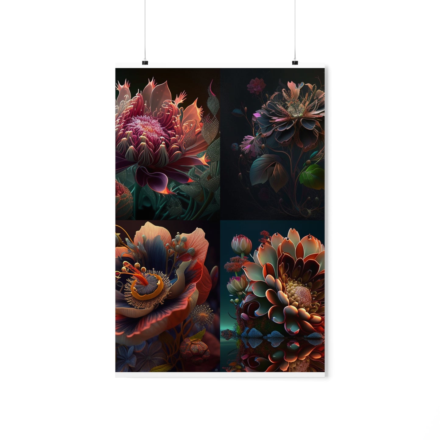 Premium Matte Vertical Posters Flower Arangment 5