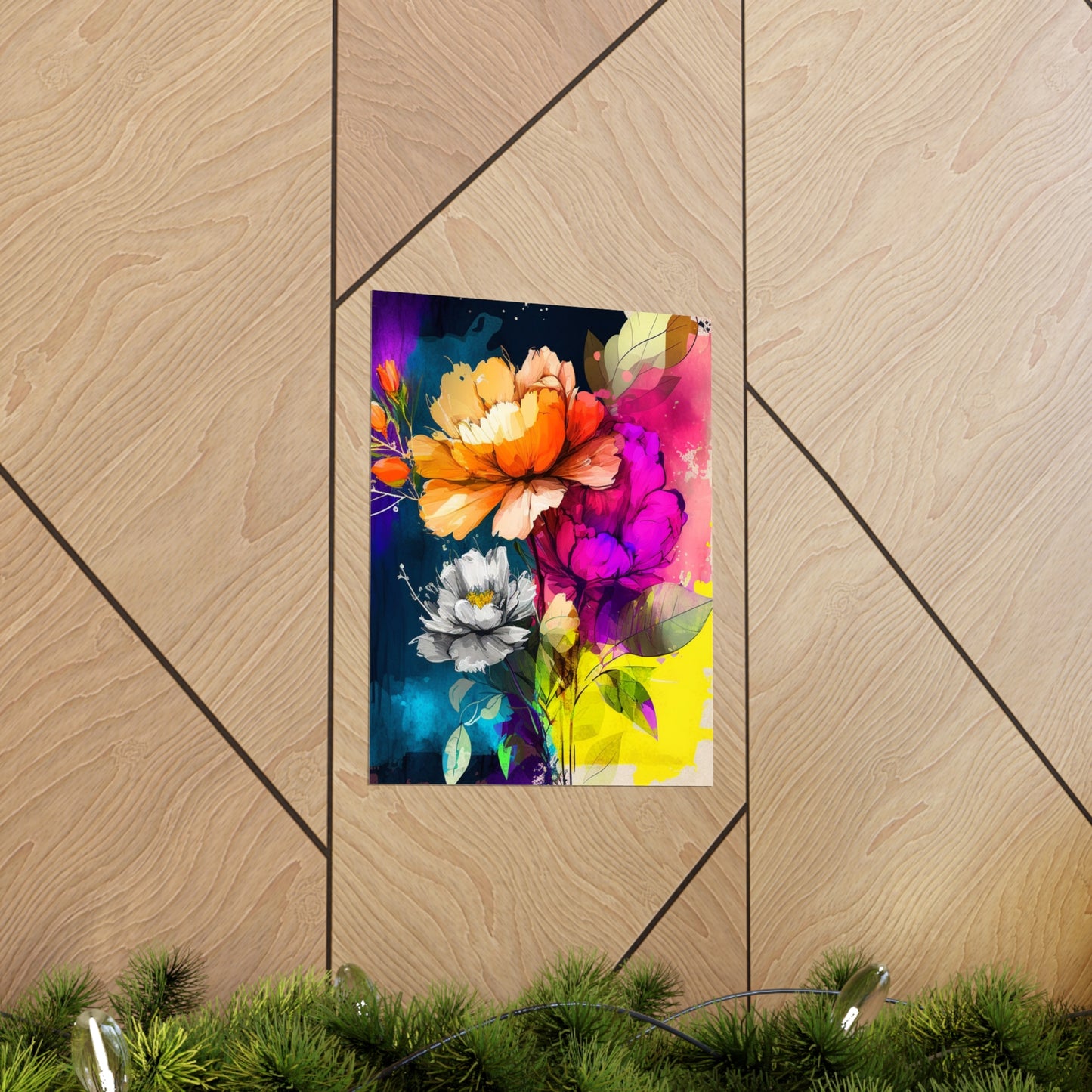 Premium Matte Vertical Posters Bright Spring Flowers 4