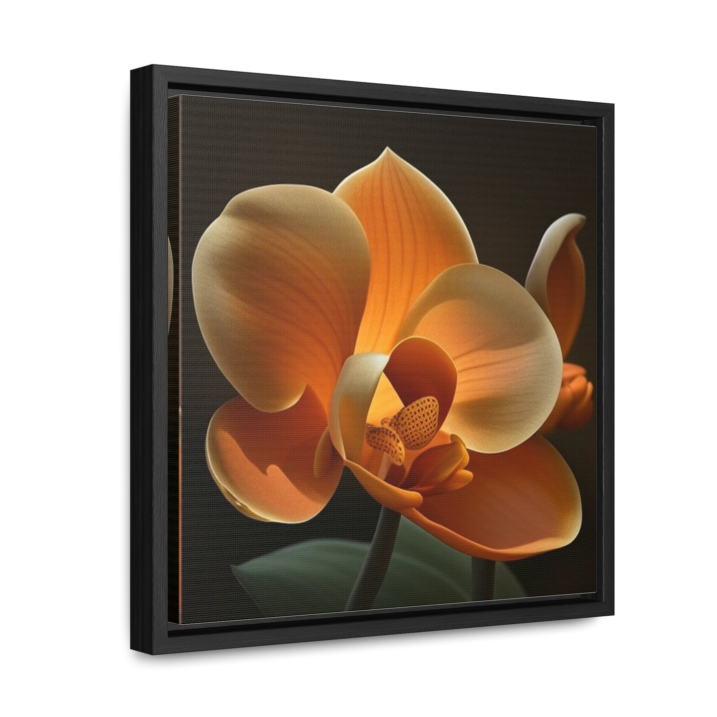 Gallery Canvas Wraps, Square Frame Orange Orchid 4