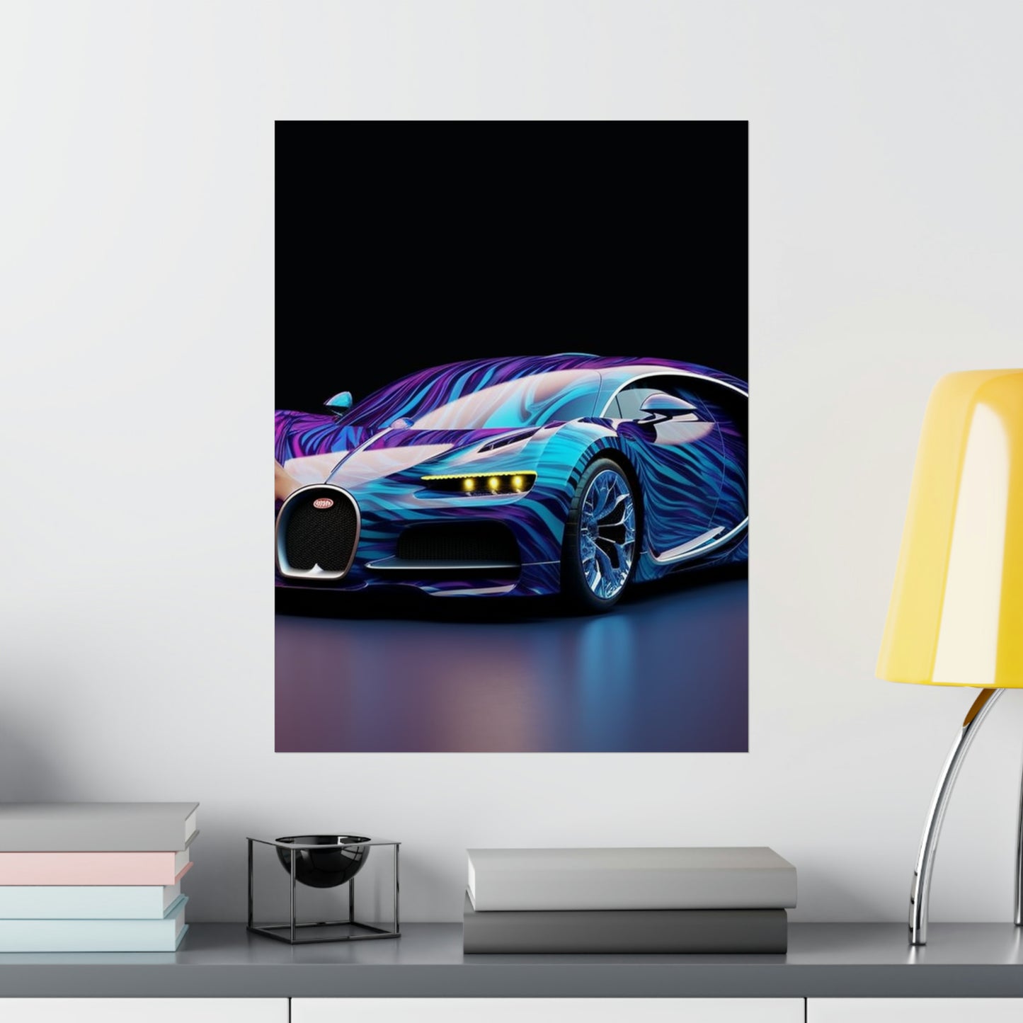 Premium Matte Vertical Posters Bugatti Abstract Flair 3