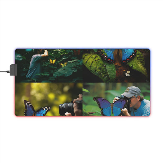 LED Gaming Mouse Pad Jungle Butterfly 5