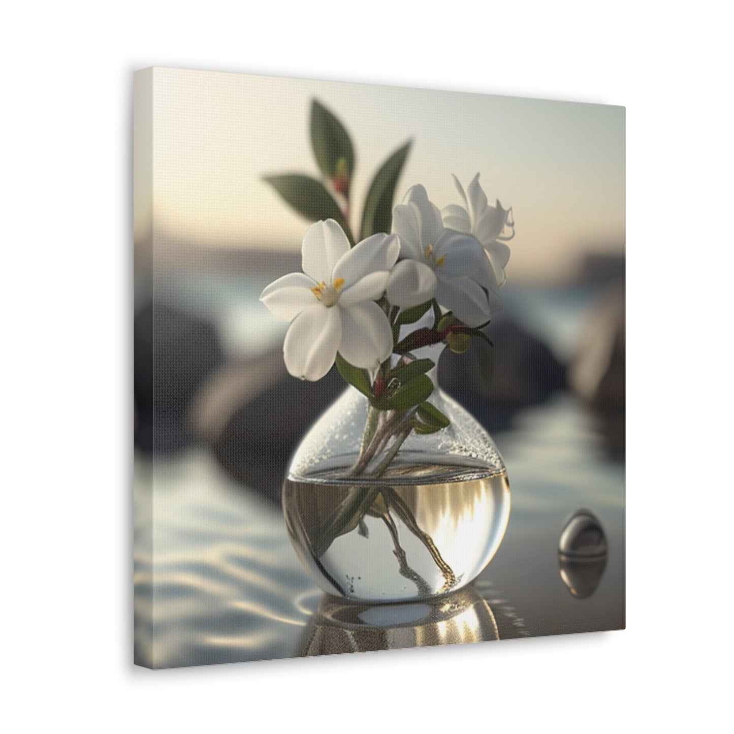 Canvas Gallery Wraps Jasmine glass vase 1