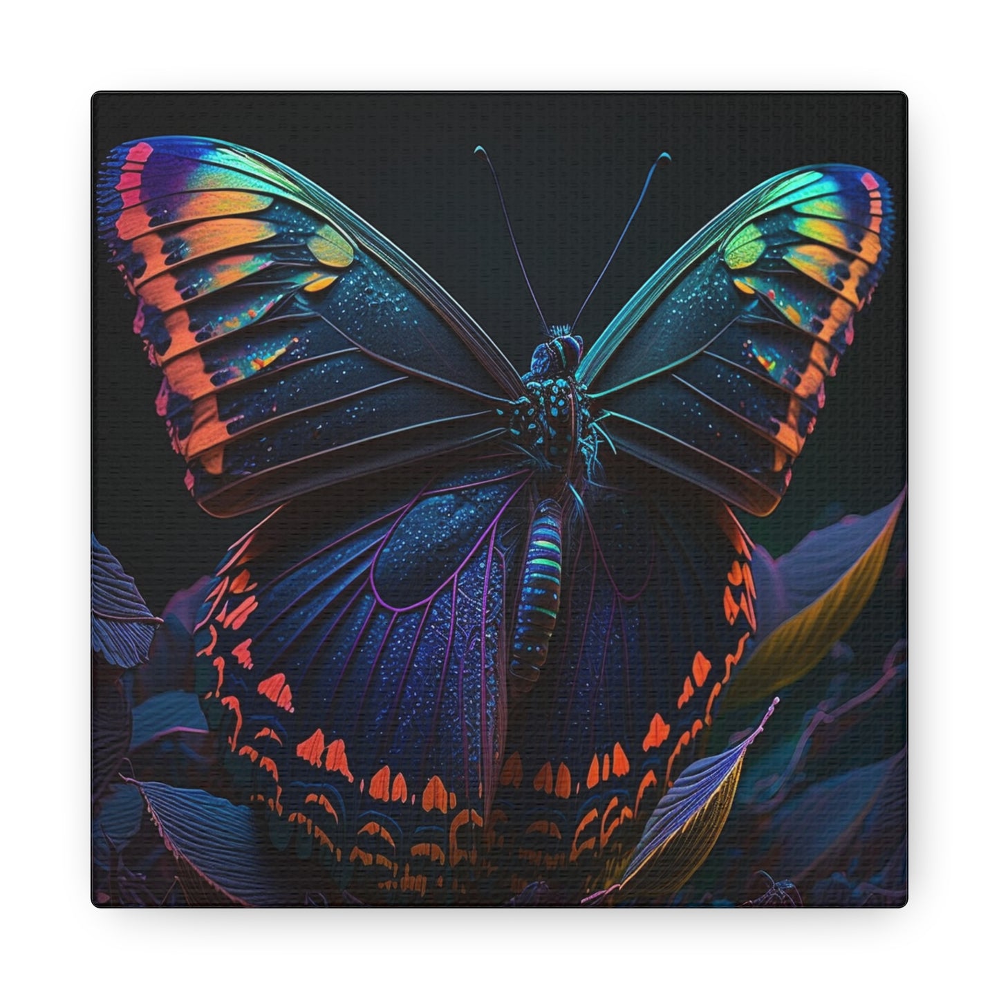 Canvas Gallery Wraps Hue Neon Butterfly 3