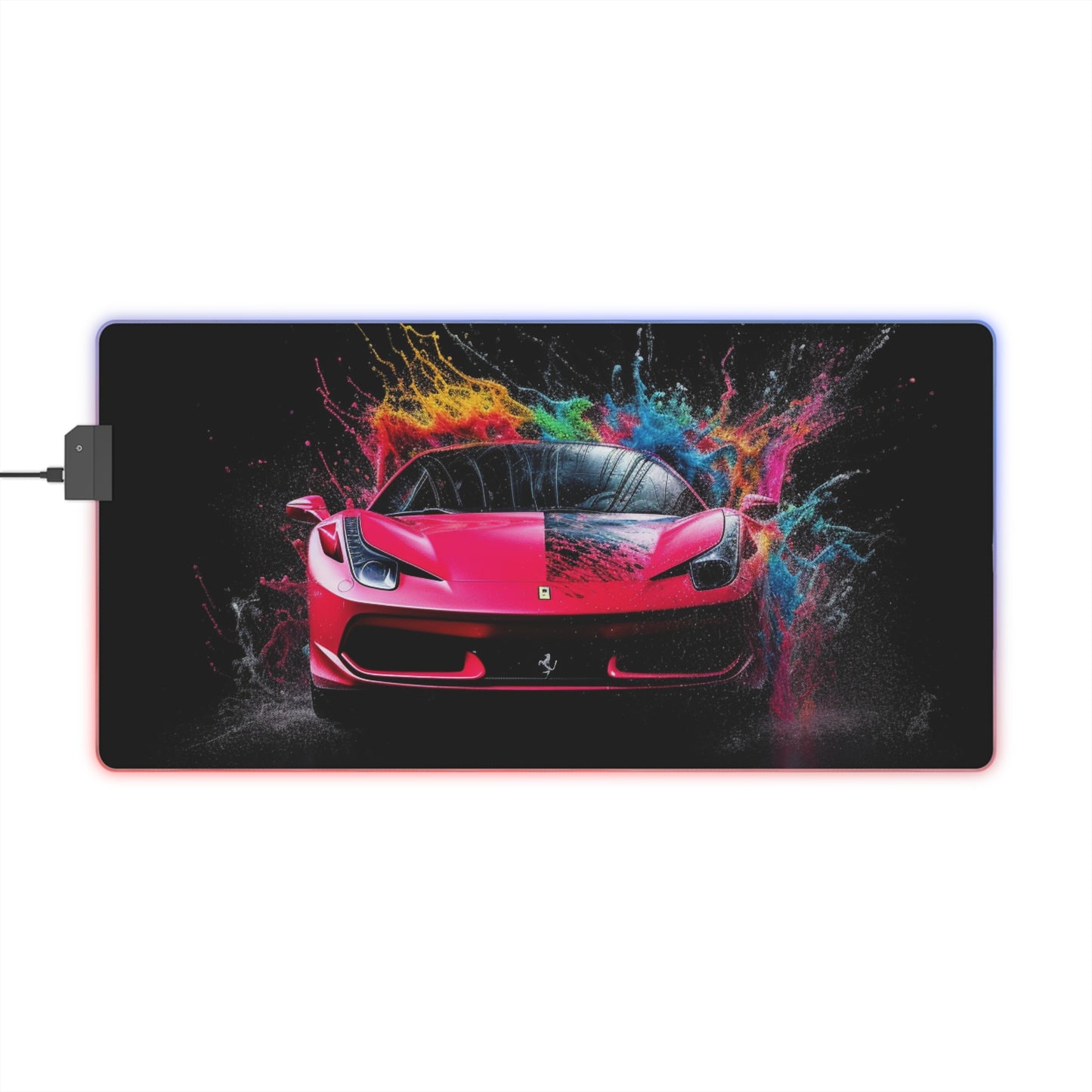 LED Gaming Mouse Pad Ferrari Water Splash 2