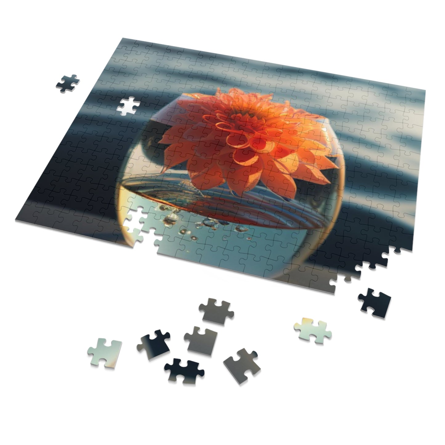 Jigsaw Puzzle (30, 110, 252, 500,1000-Piece) Dahlia Orange 2