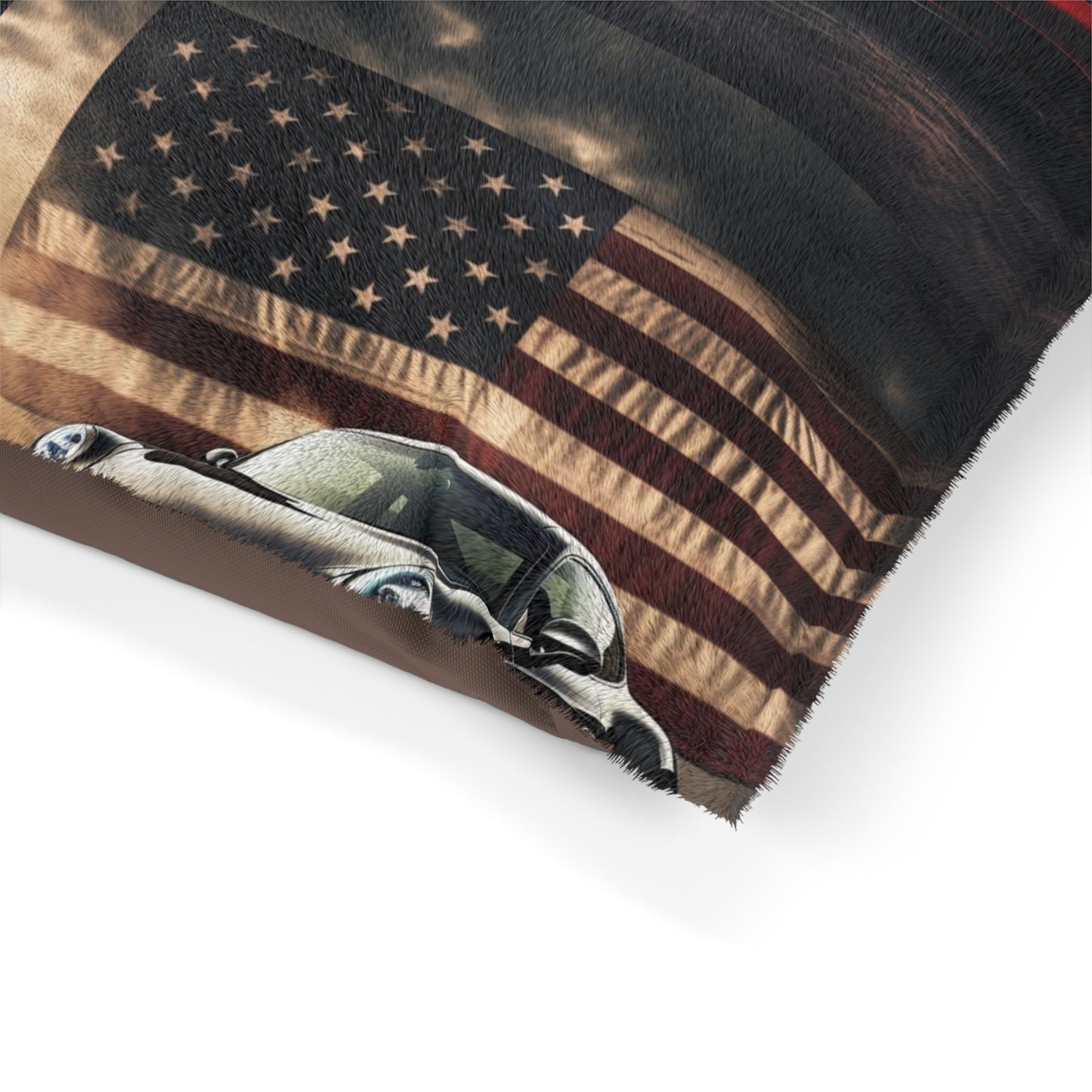 Pet Bed American Flag Background Porsche 5