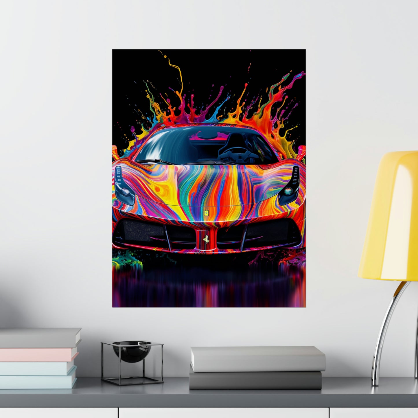 Premium Matte Vertical Posters Ferrari Fusion Water 4