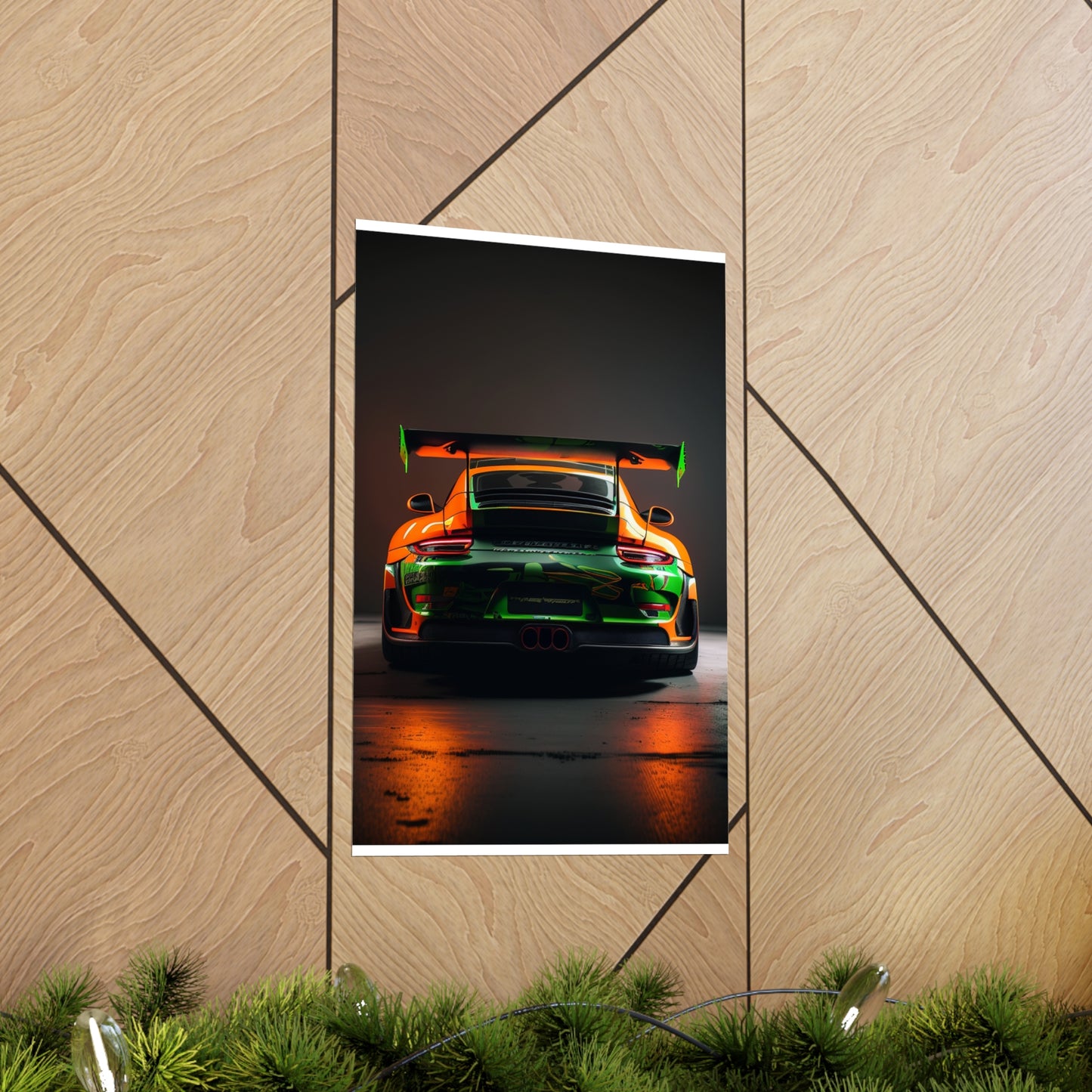 Premium Matte Vertical Posters Porsche Color 3