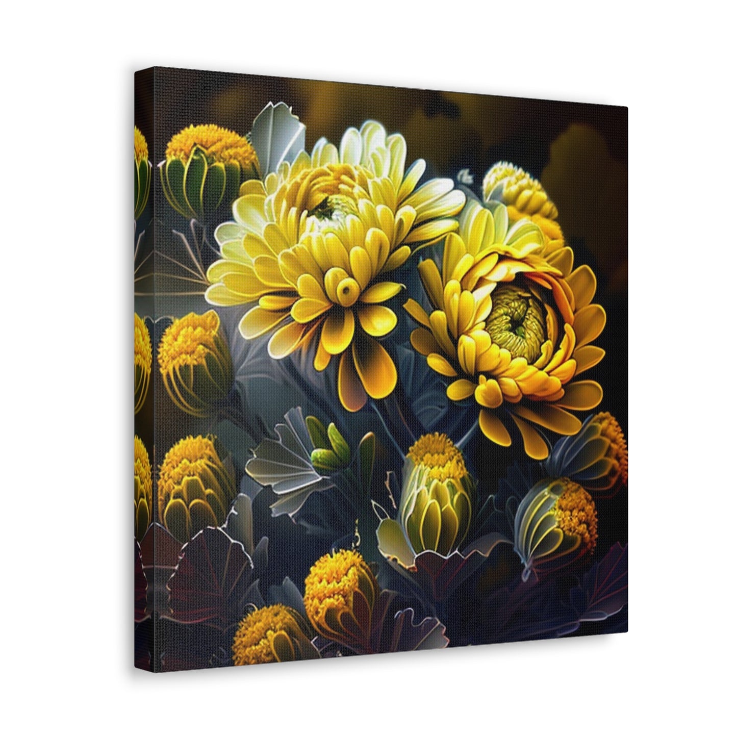 Canvas Gallery Wraps Yellow Hermosas Flores Amarillas 4