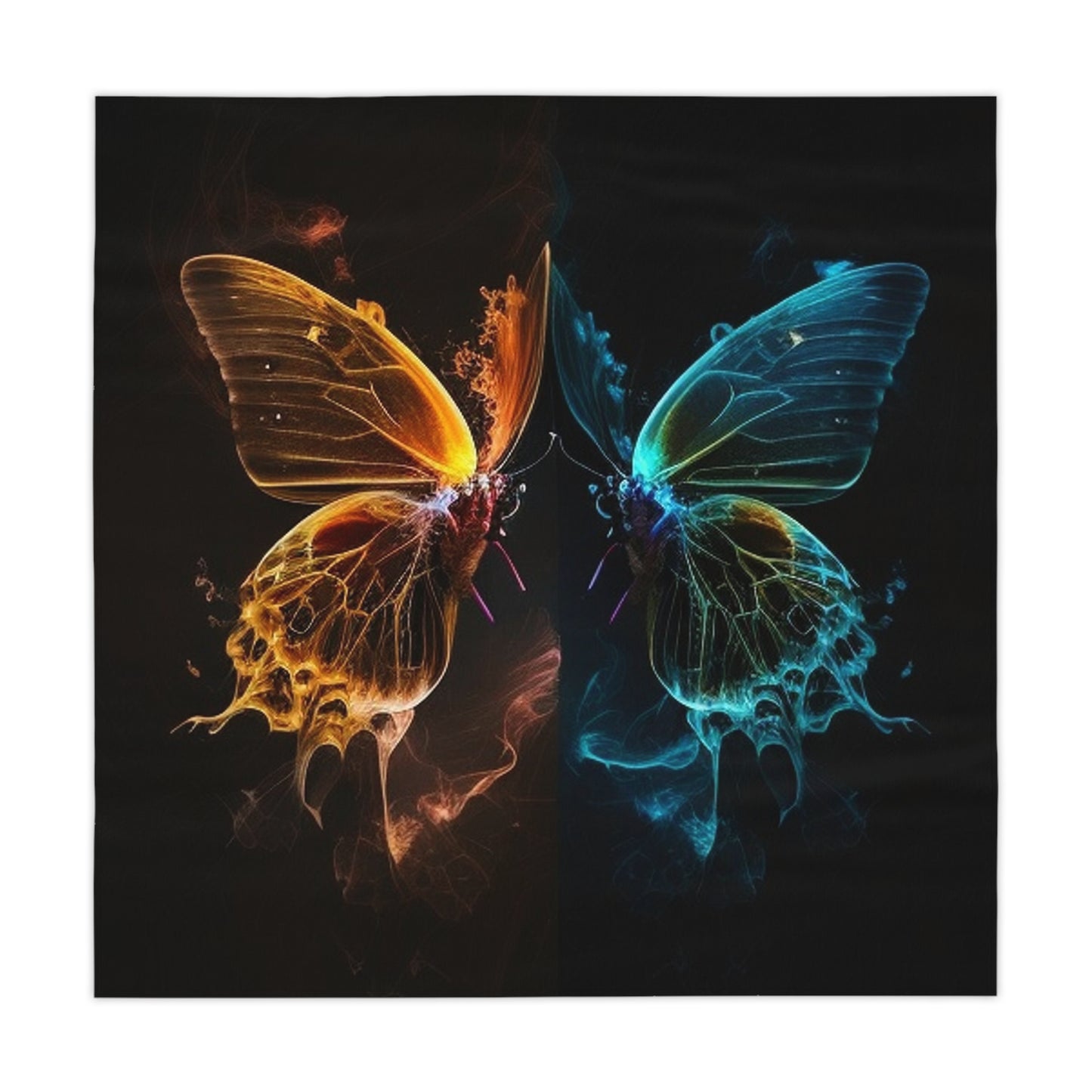 Tablecloth Kiss Neon Butterfly 1